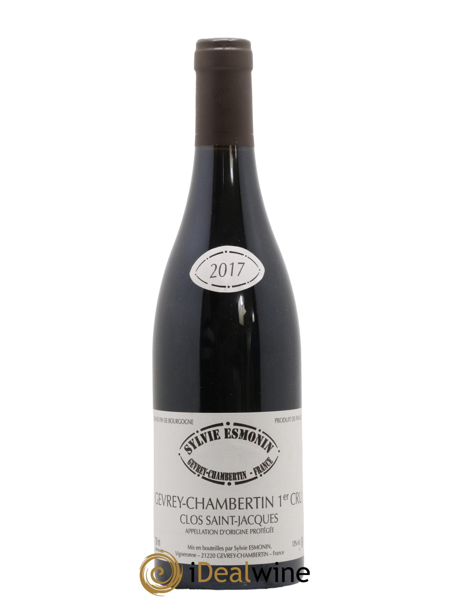 Gevrey-Chambertin 1er Cru Clos Saint Jacques Sylvie Esmonin 2017 - Lot de 1 bouteille - 0