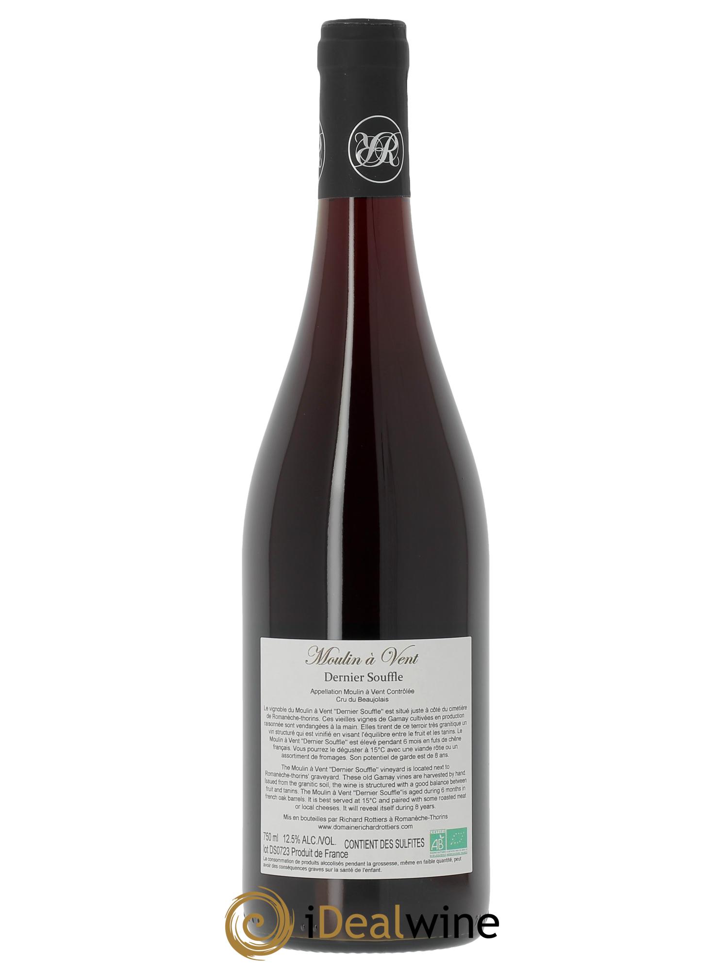 Moulin-à-Vent Dernier Souffle Richard Rottiers (Domaine)  2023 - Posten von 1 Flasche - 1