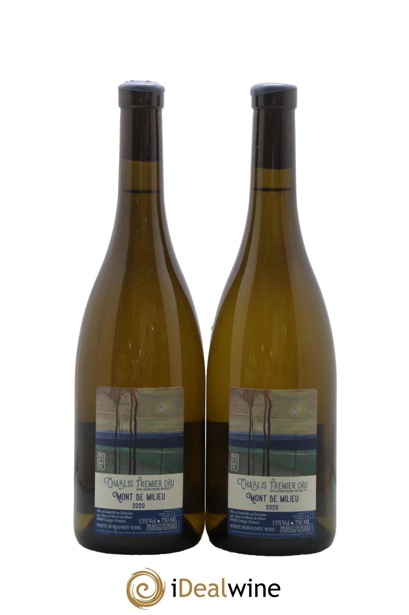 Chablis 1er Cru Mont de Milieu Alice et Olivier De Moor 2020 - Posten von 2 Flaschen - 0