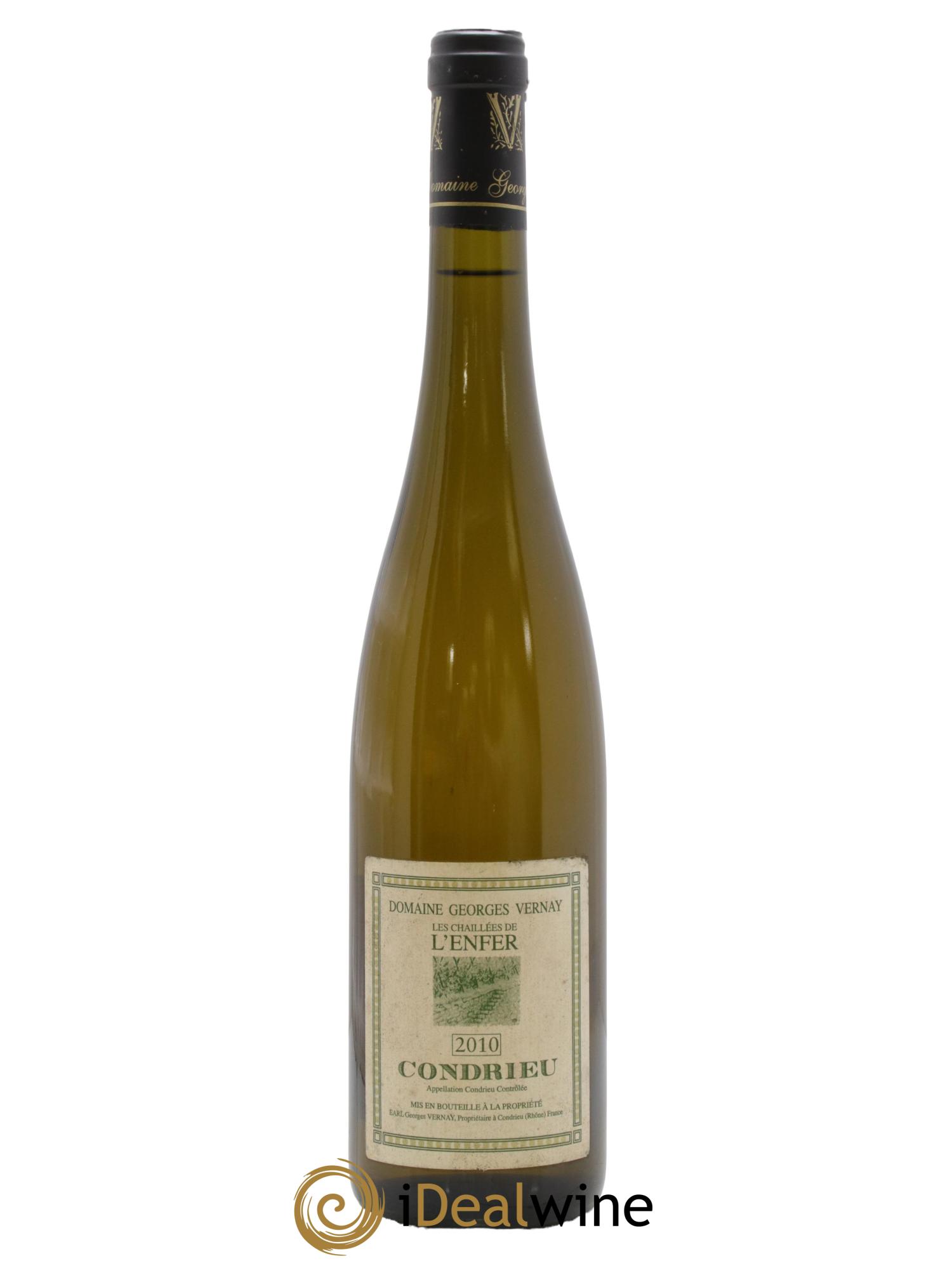 Condrieu Les Chaillées de l'Enfer Georges Vernay 2010 - Lot de 1 bouteille - 0