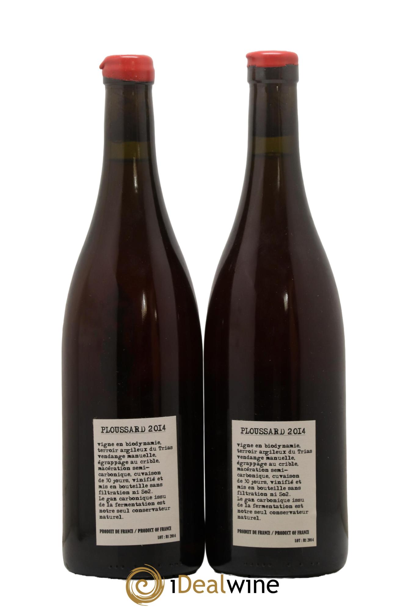 Arbois  Ploussard Adeline Houillon & Renaud Bruyère 2014 - Lot of 2 bottles - 1