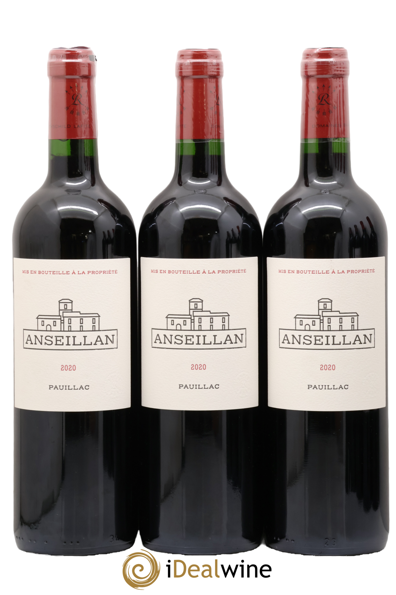 Pauillac Anseillan SC des domaines Château Lafite 2020 - Posten von 3 Flaschen - 0