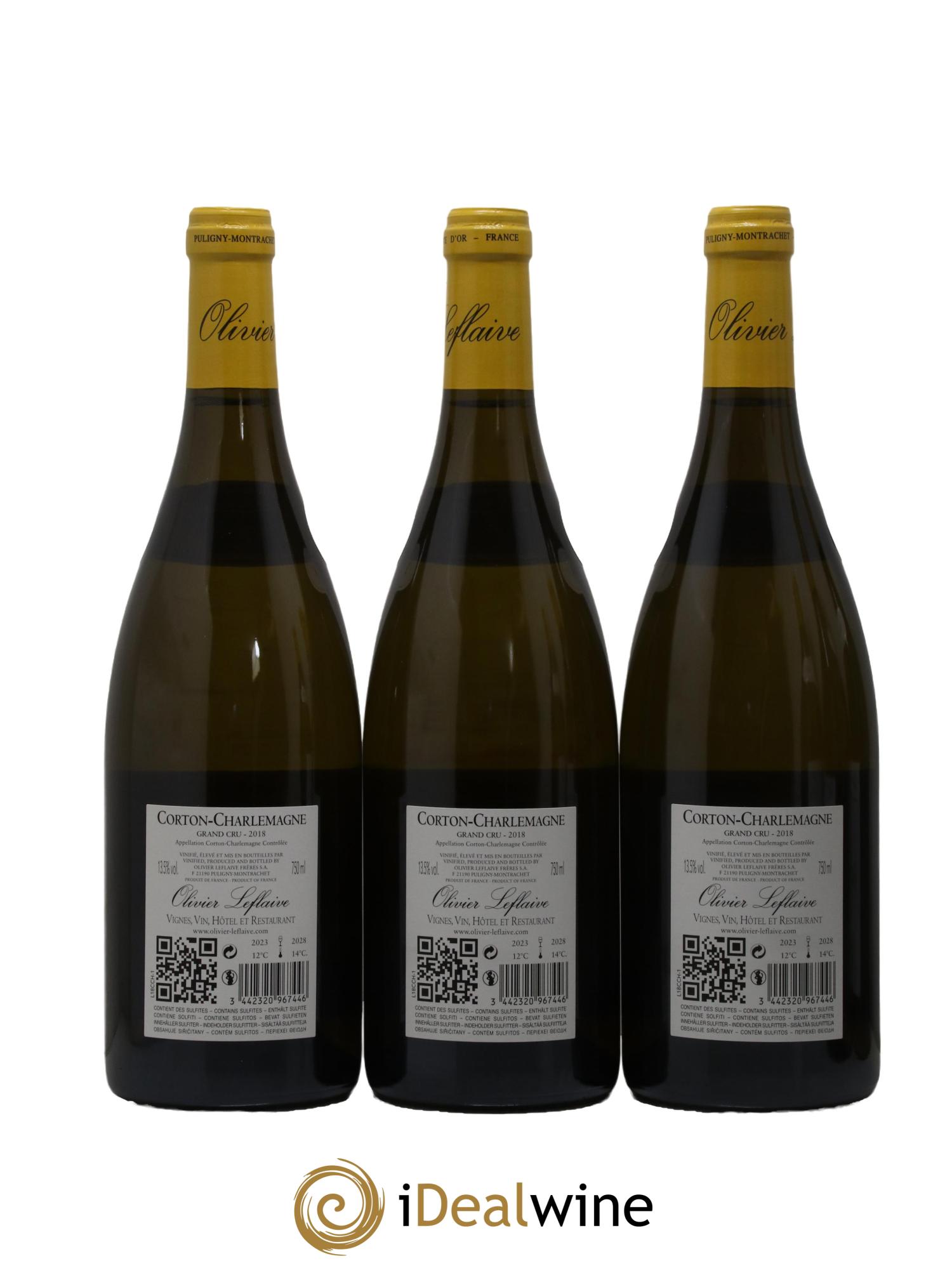 Corton-Charlemagne Grand Cru Olivier Leflaive 2018 - Lot of 6 bottles - 2