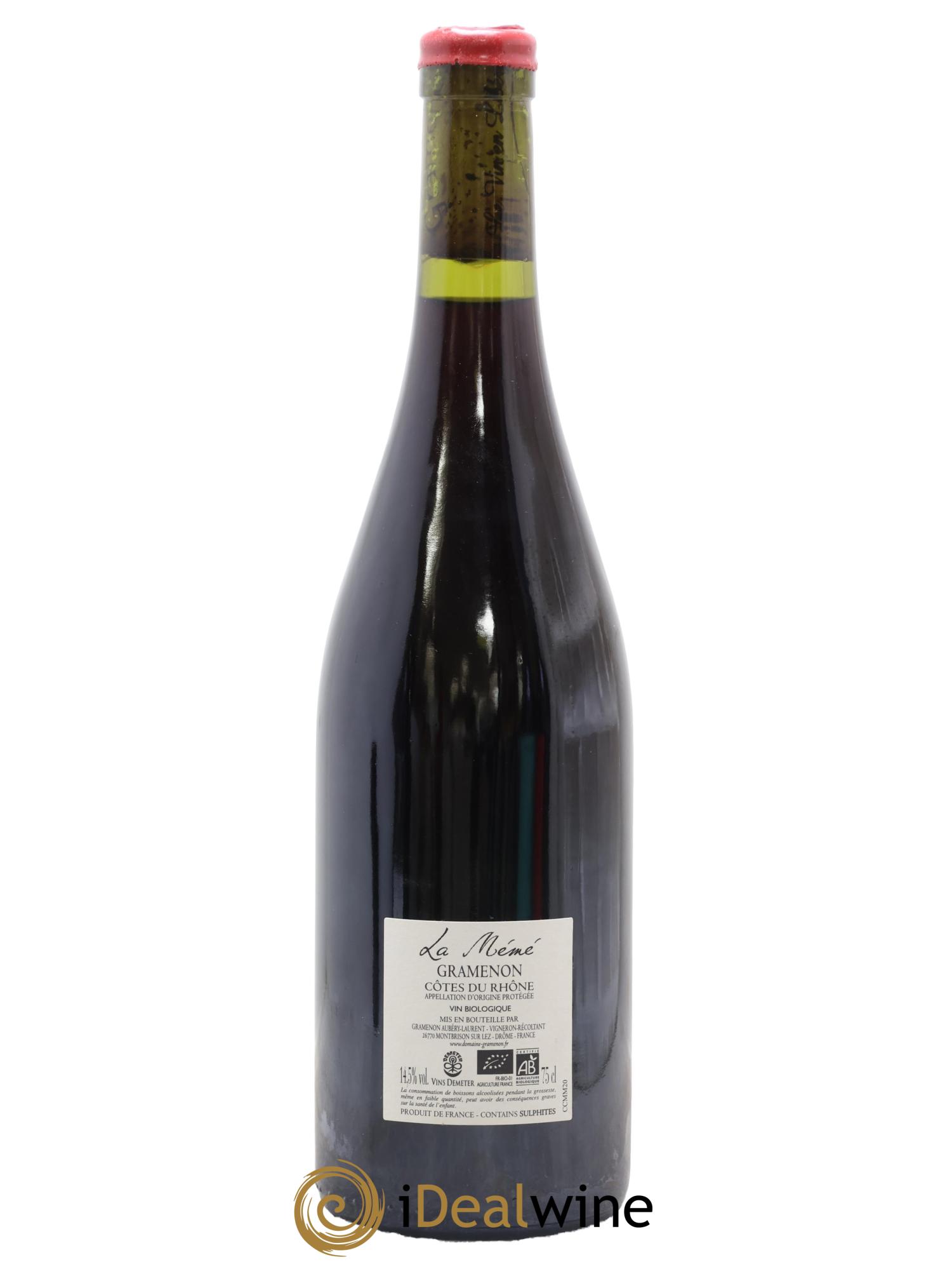 Vin de France La Mémé Ceps Centenaires Gramenon (Domaine) 2020 - Lot de 1 bouteille - 1