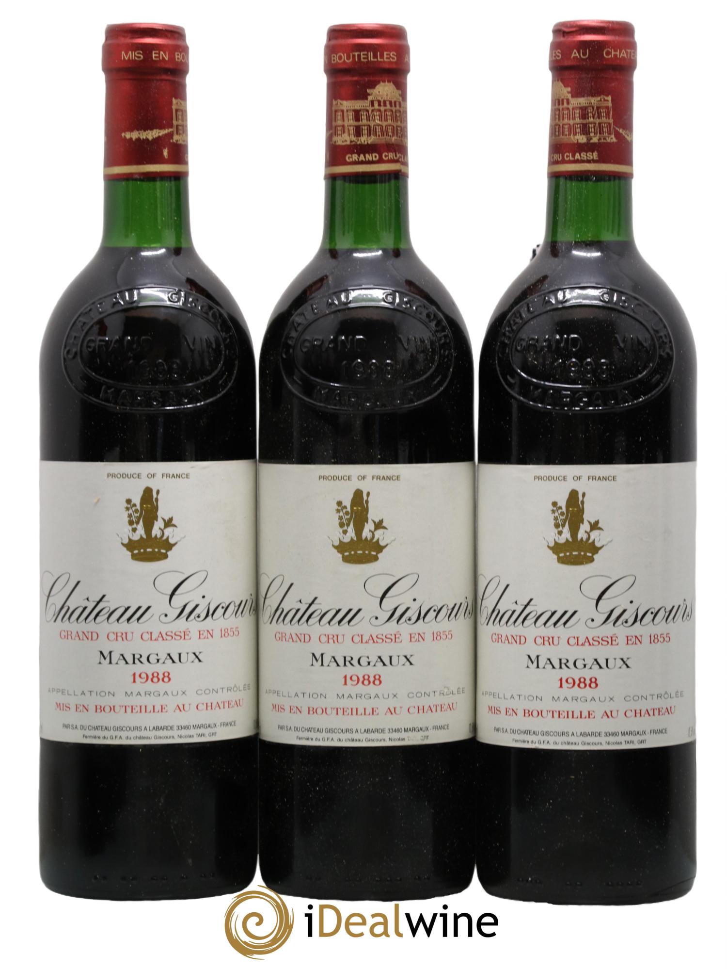 Château Giscours 3ème Grand Cru Classé 1988 - Lot de 12 bouteilles - 1