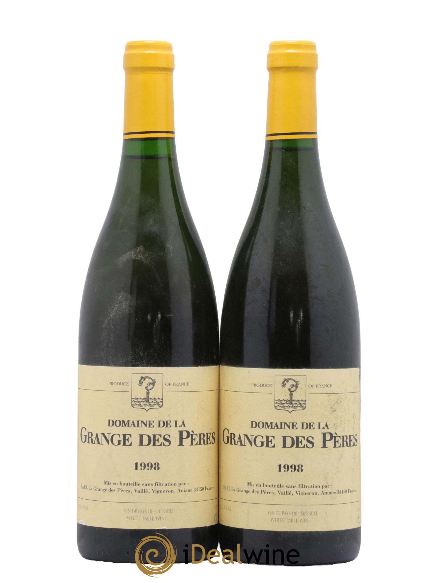 Pays d'Hérault Grange des Pères Laurent Vaillé 1998 - Lot de 2 bouteilles - 0