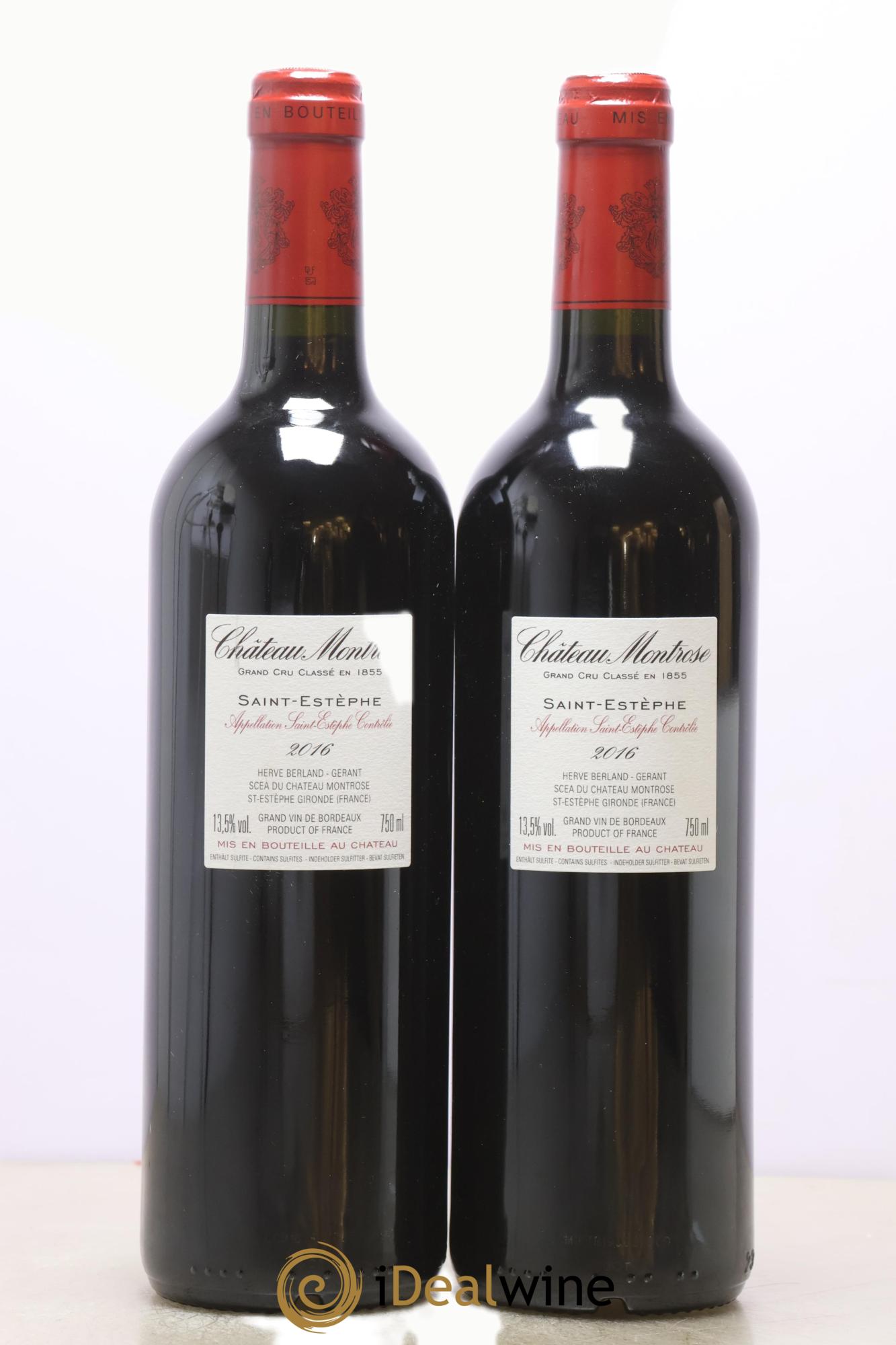 Château Montrose 2ème Grand Cru Classé 2016 - Lot of 2 bottles - 1