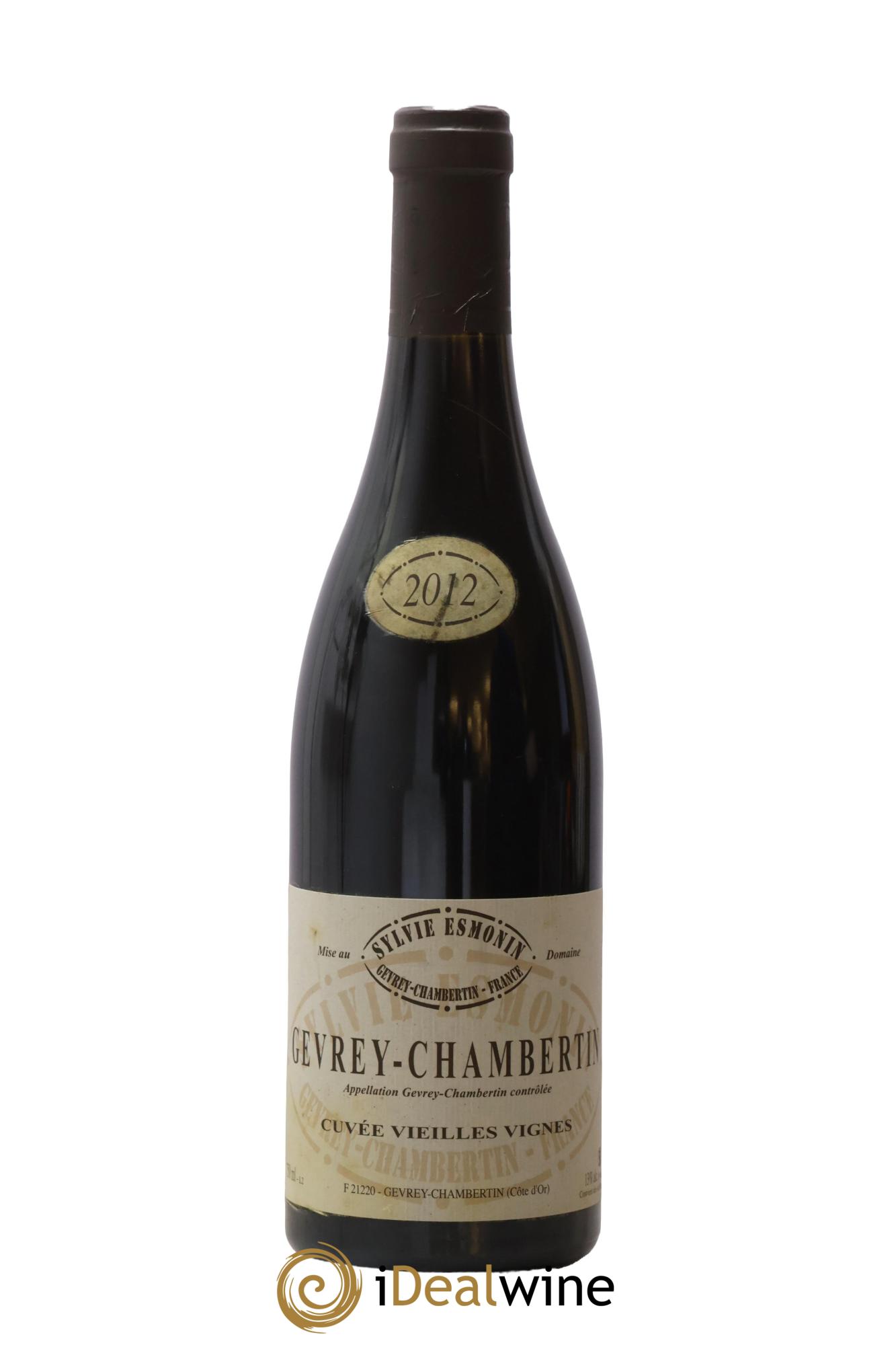Gevrey-Chambertin Vieilles Vignes Sylvie Esmonin 2012 - Lot de 1 bouteille - 0