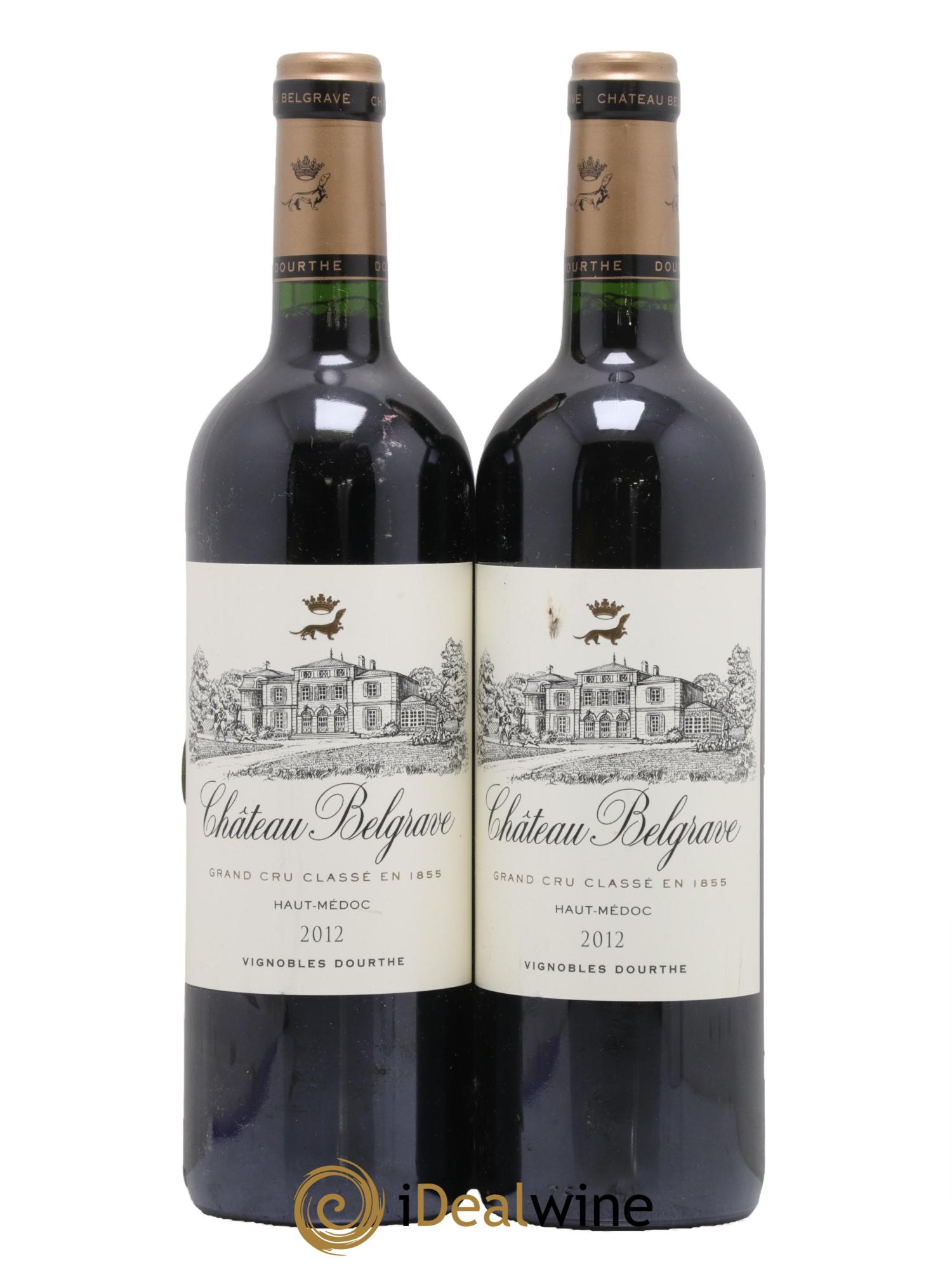 Château Belgrave 5ème Grand Cru Classé 2012 - Lot de 2 bouteilles - 0