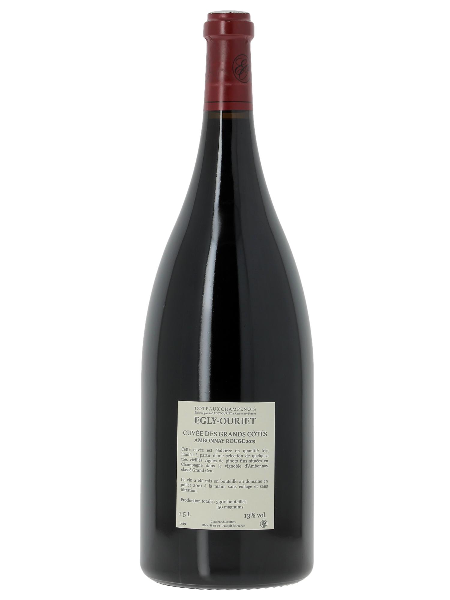 Ambonnay Cuvée des Grands Côtés VV Grand Cru Egly-Ouriet 2019 - Posten von 1 Magnum - 2