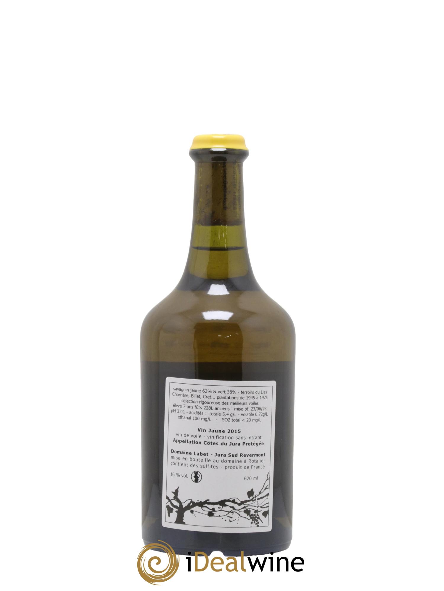 Côtes du Jura Vin Jaune Romain - Julien - Charline Labet 2015 - Lot de 1 clavelin - 1