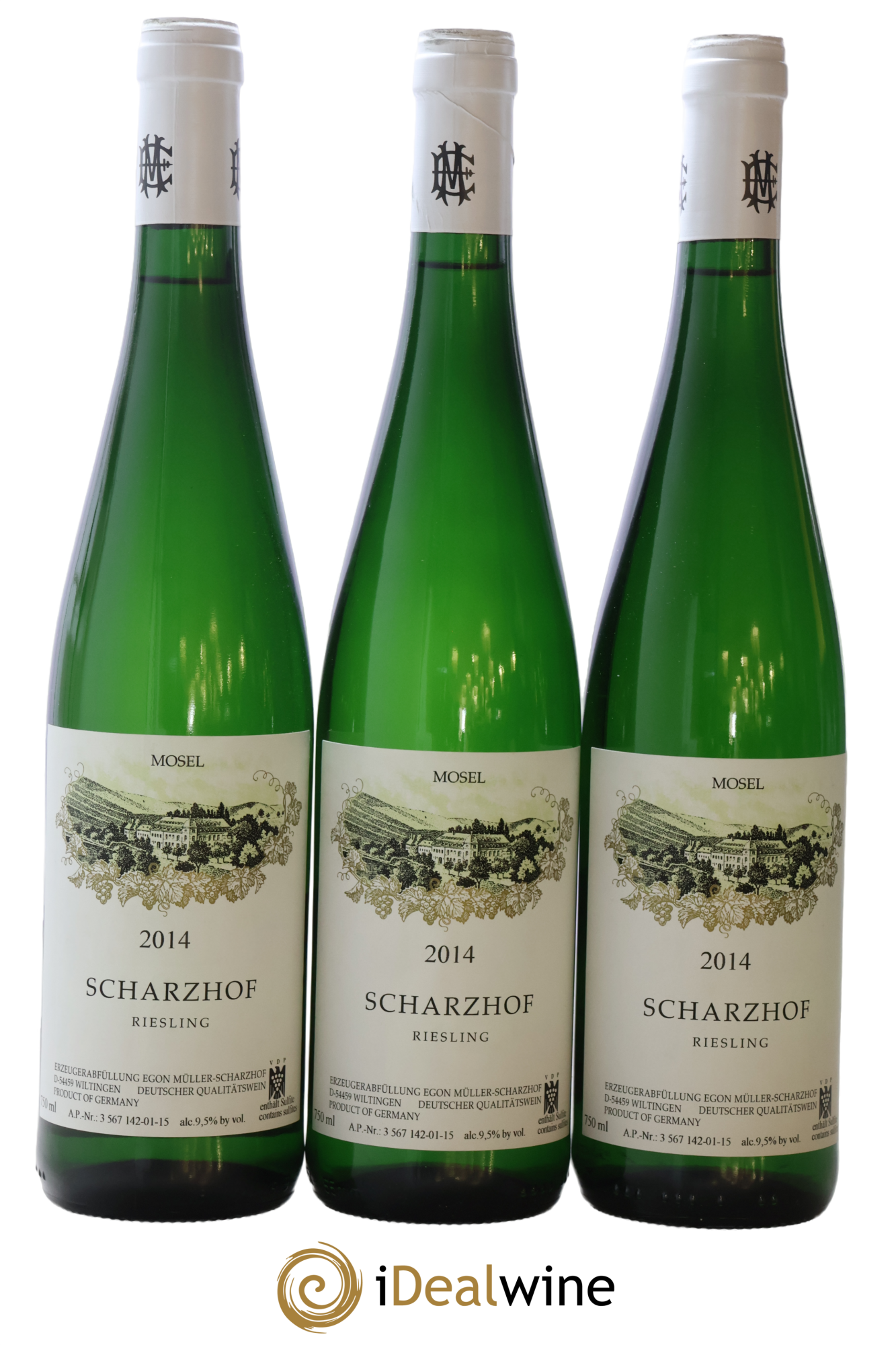 Riesling Scharzhof Egon Muller 2014 - Lot of 3 bottles - 0