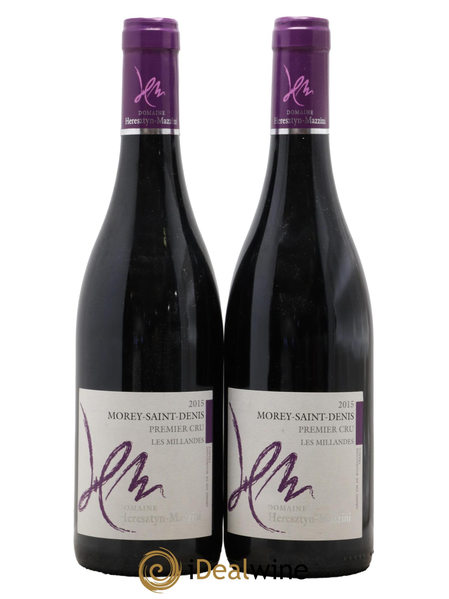 Morey-Saint-Denis 1er Cru Les Millandes Domaine Heresztyn-Mazzini 2015 - Lot de 2 bouteilles - 0