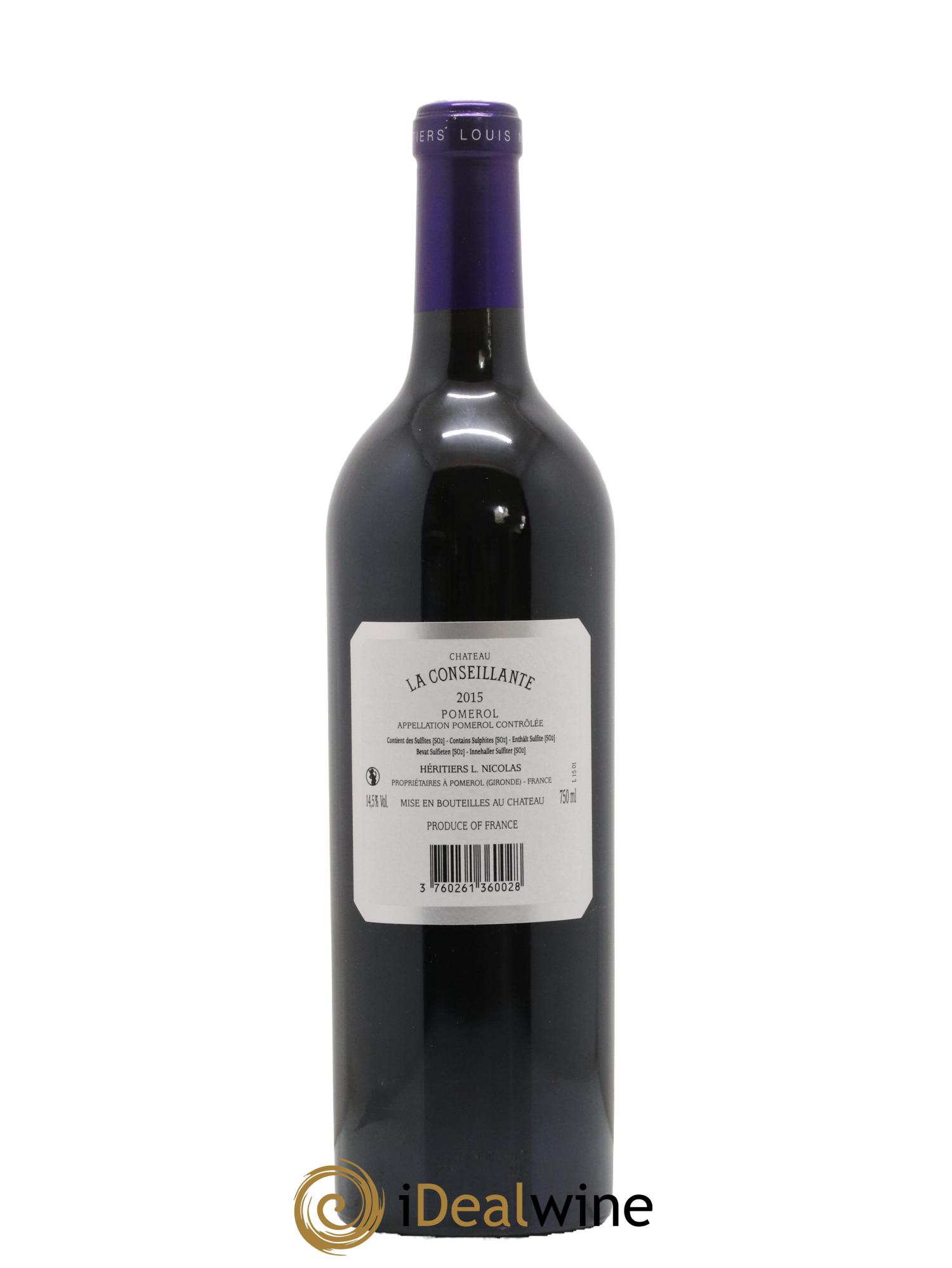 Château la Conseillante 2015 - Lot de 1 bouteille - 1