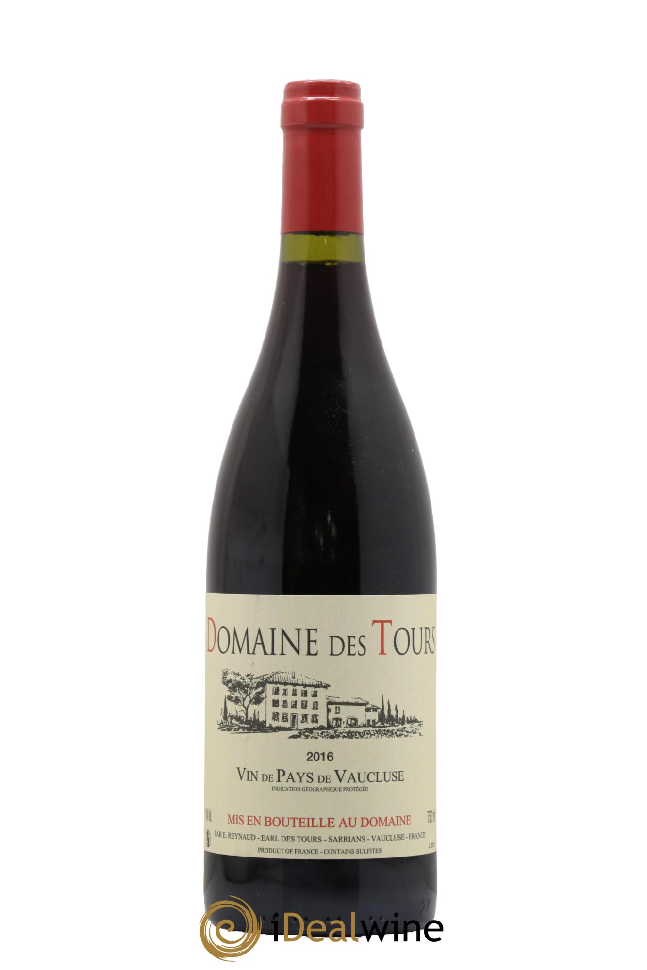 Vaucluse (Vin de Pays de Vaucluse) Domaine des Tours Emmanuel Reynaud 2016 - Lot de 1 bouteille - 0