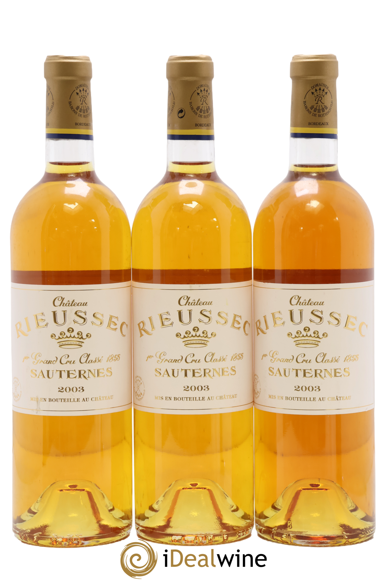 Château Rieussec 1er Grand Cru Classé 2003 - Lot de 3 bouteilles - 0