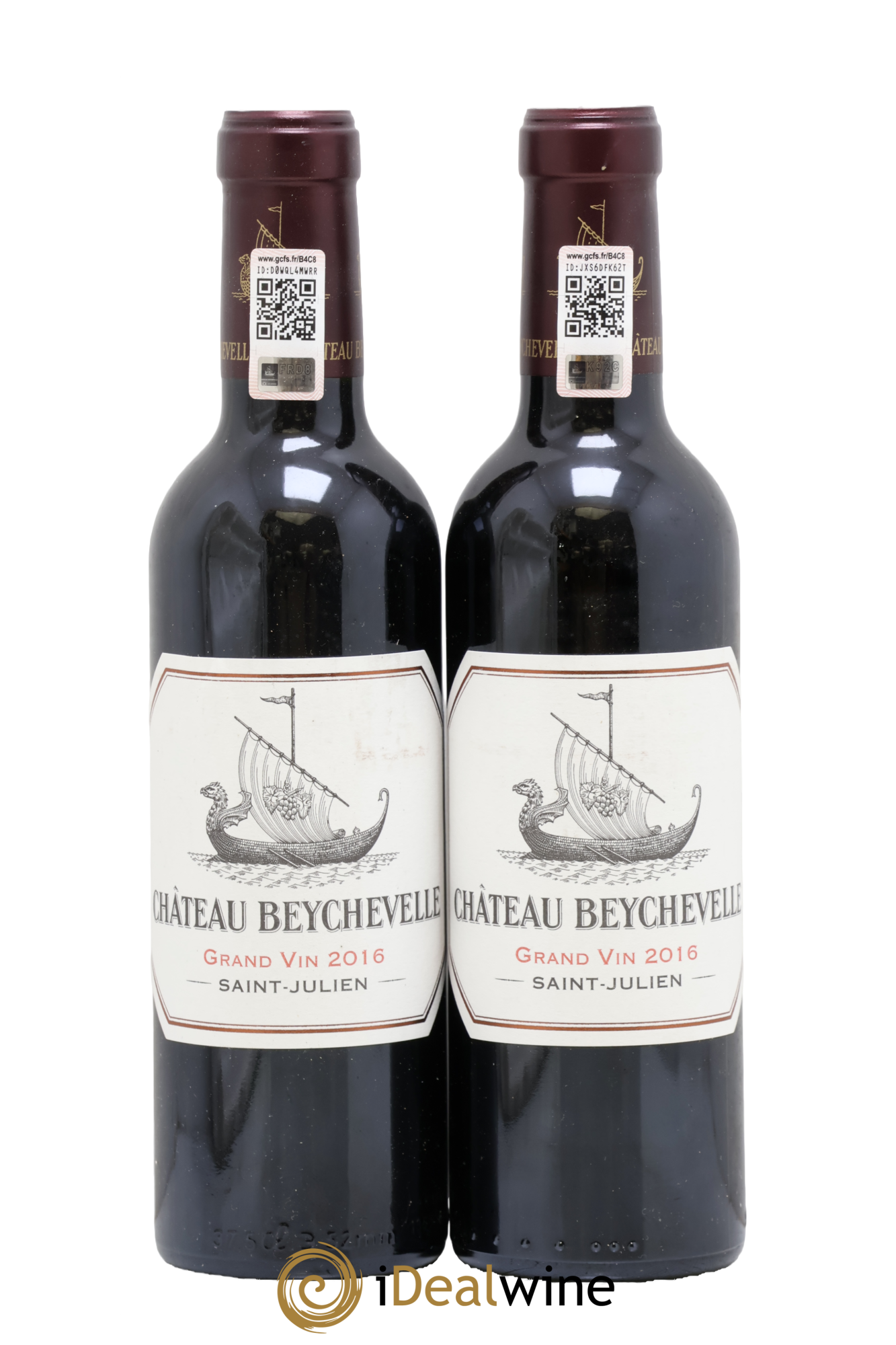 Château Beychevelle 4ème Grand Cru Classé 2016 - Lot of 2 half-bottles - 0