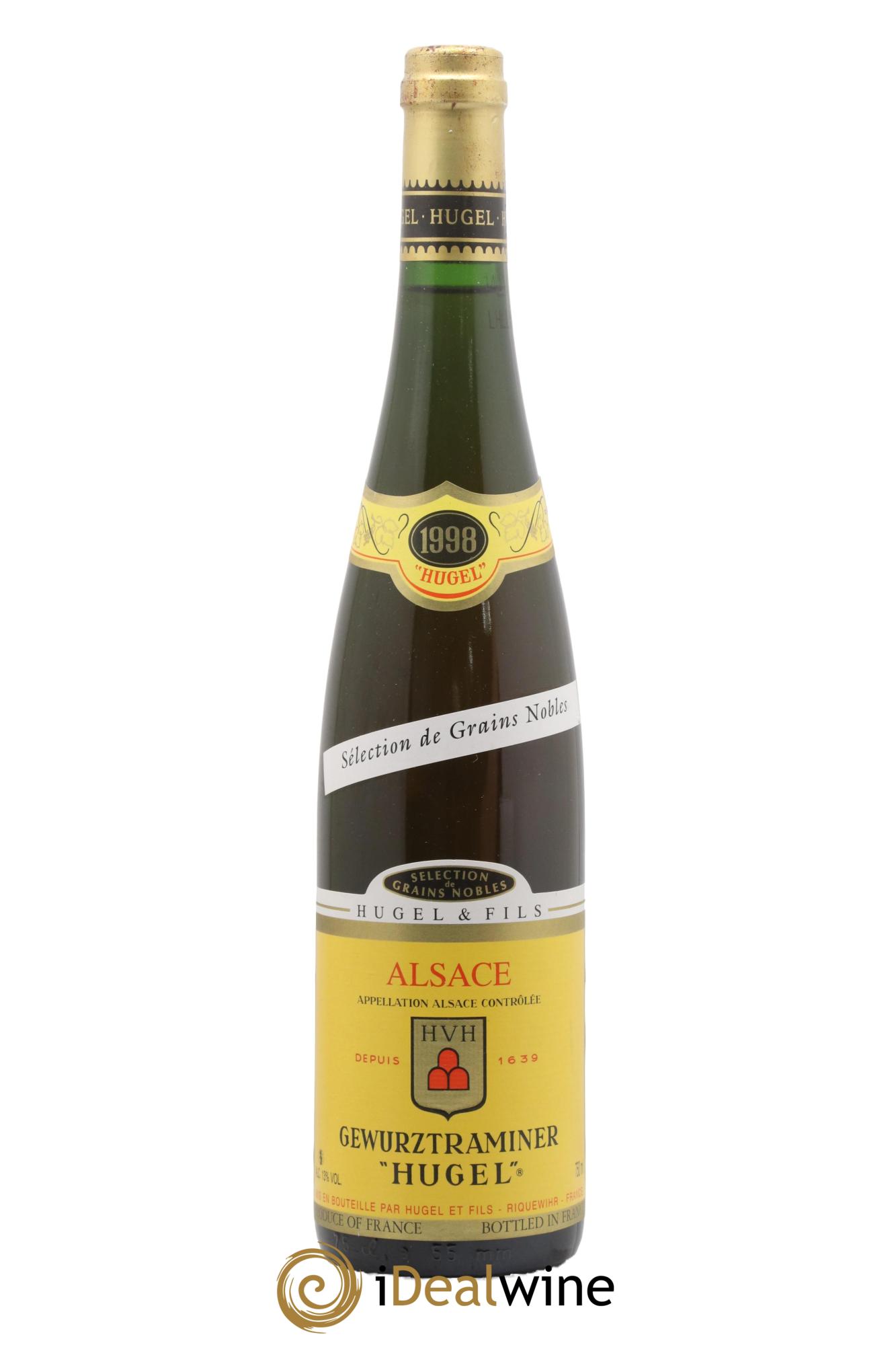 Alsace Sélection de Grains Nobles Gewurztraminer Hugel (Domaine) 1998 - Lot de 1 bouteille - 0
