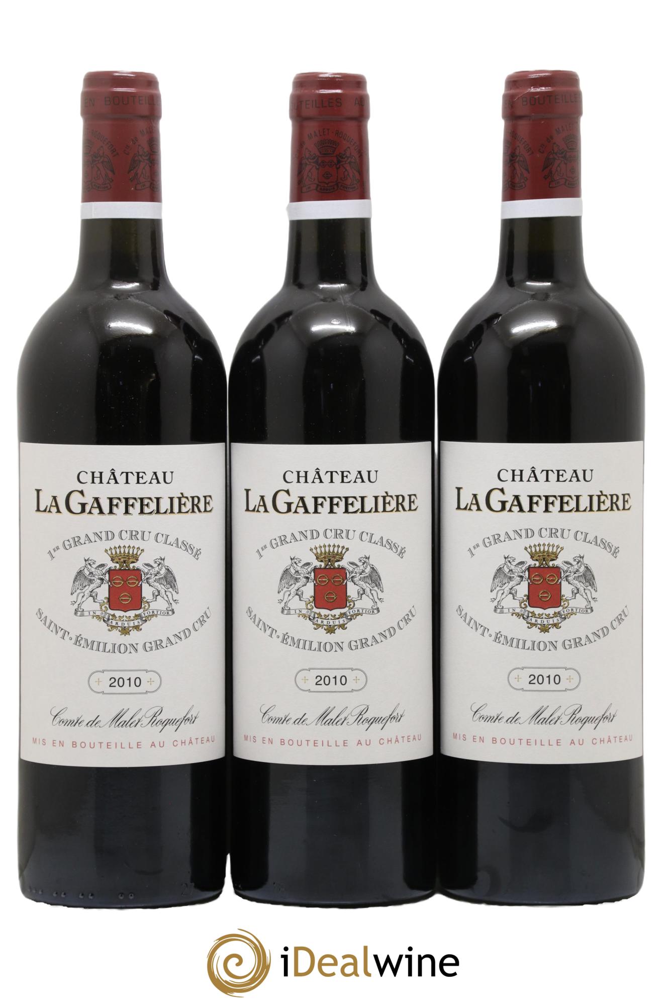 Château la Gaffelière 1er Grand Cru Classé B 2010 - Lotto di 3 bottiglie - 0