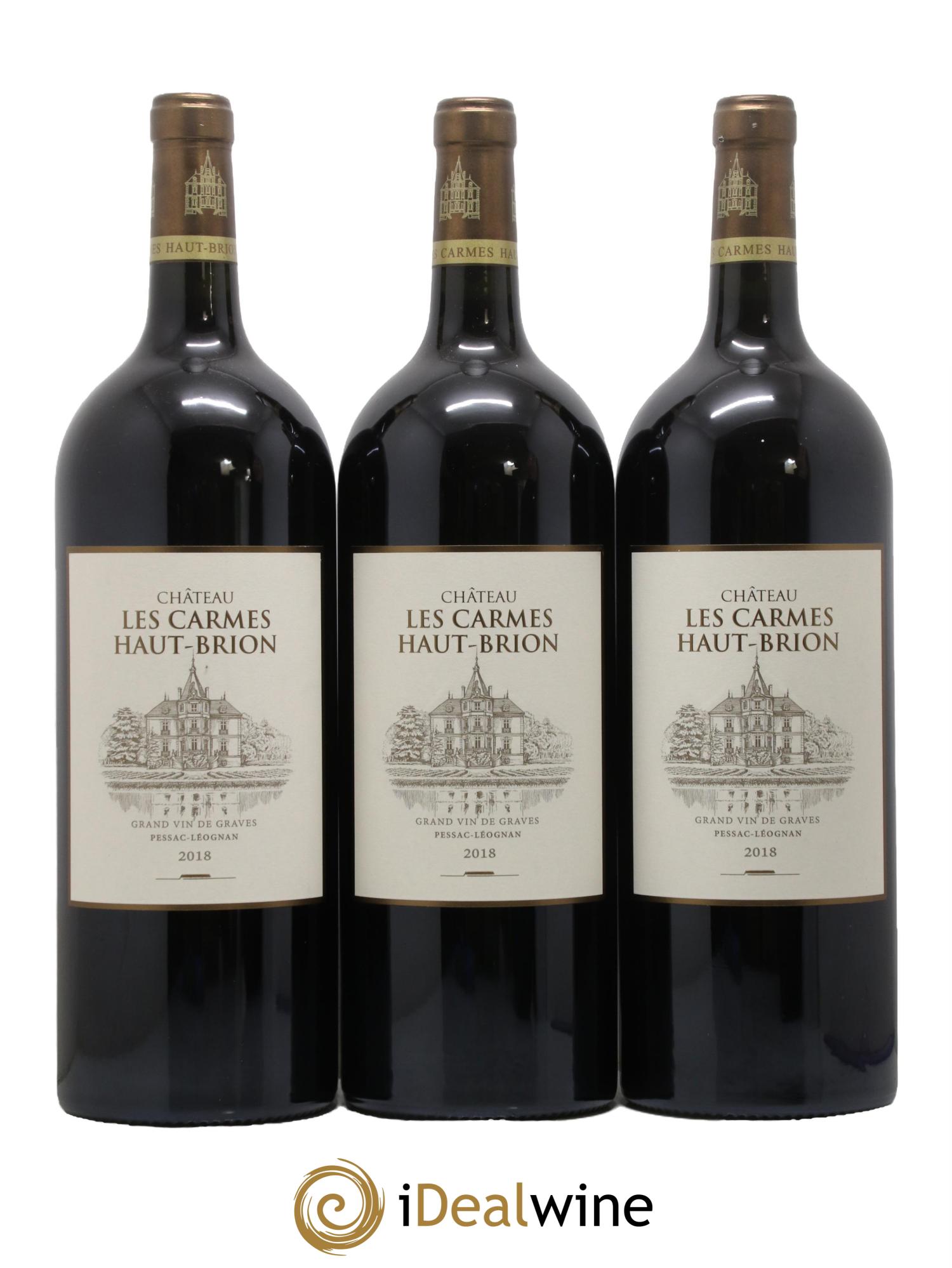 Château Les Carmes Haut-Brion 2018 - Lot de 3 magnums - 0