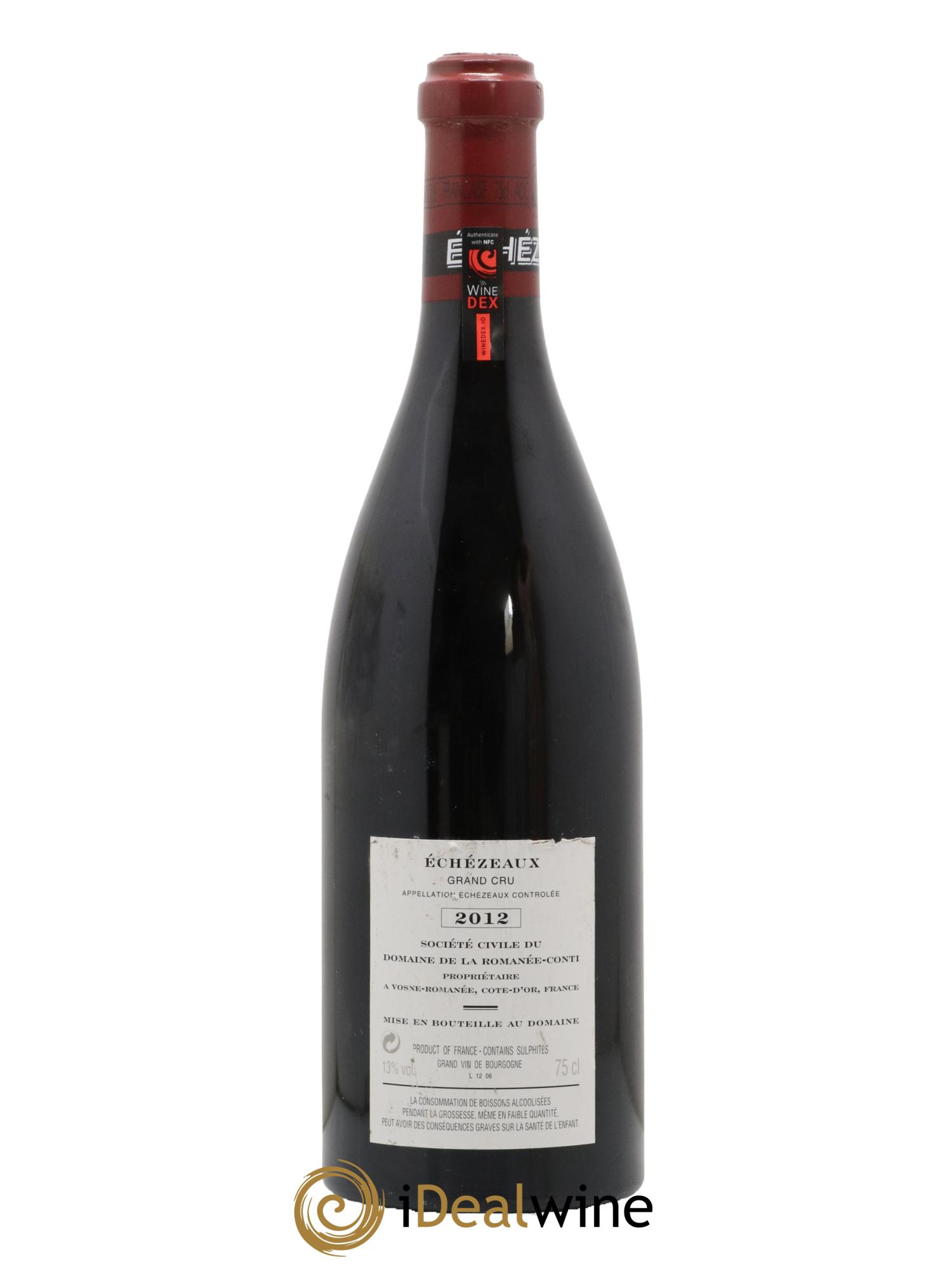 Echezeaux Grand Cru Domaine de la Romanée-Conti 2012 - Lot de 1 bouteille - 1