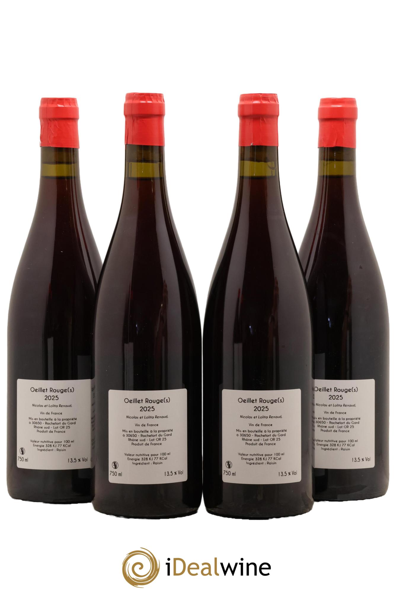 Vin de France Oeillet Clos des Grillons 2025 - Lot of 4 bottles - 1