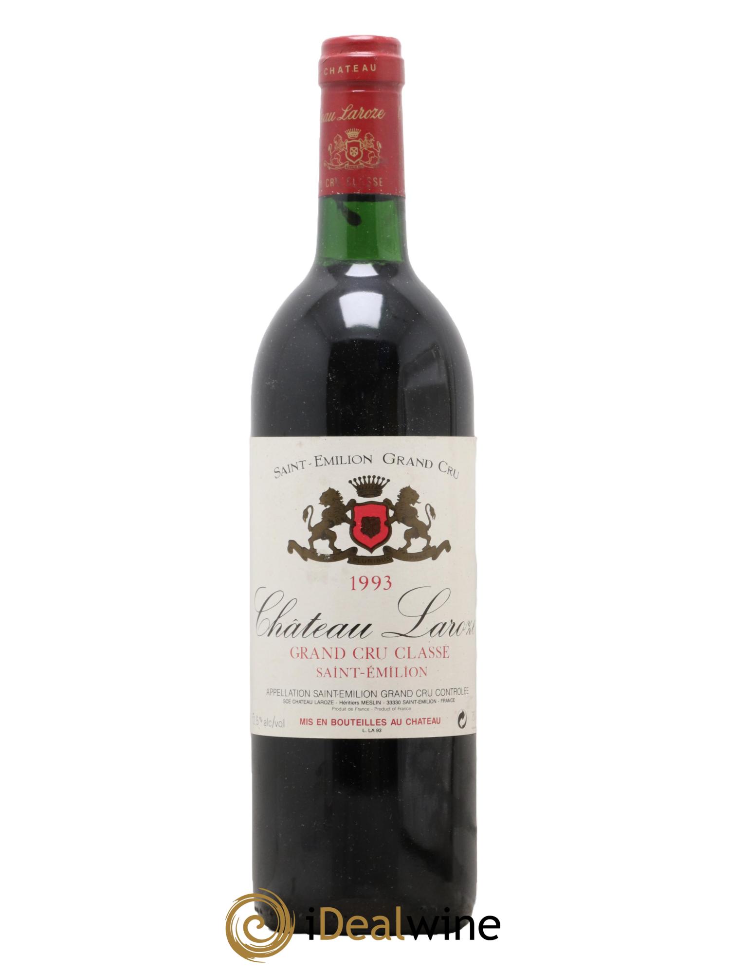 Château Laroze Grand Cru Classé 1993 - Lot de 1 bouteille - 0