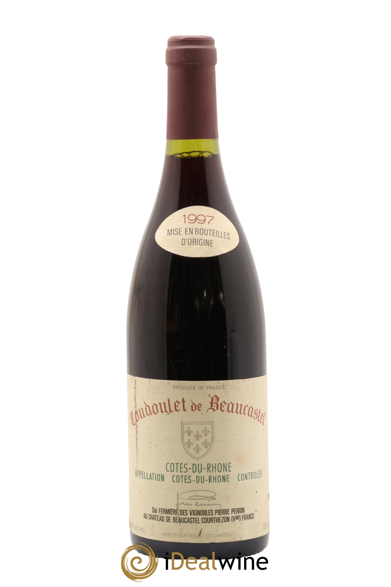 Côtes-du-Rhône Coudoulet de Beaucastel Famille Perrin 1997 - Lot de 1 bouteille - 0