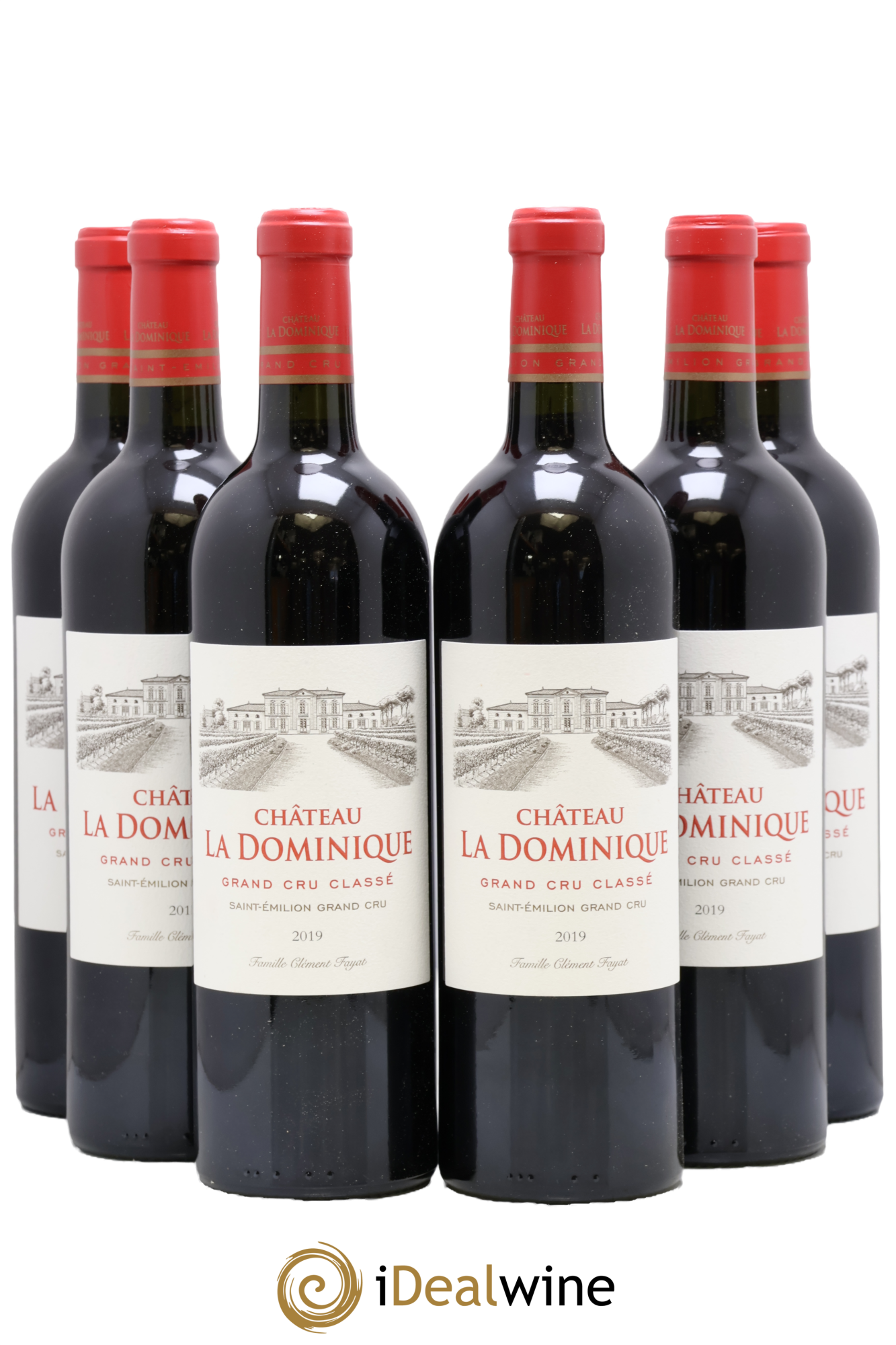 Château la Dominique Grand Cru Classé 2019 - Lot of 6 bottles - 0