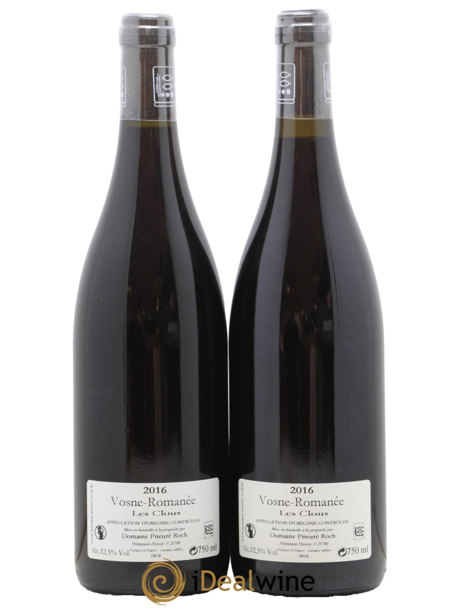 Vosne-Romanée Les Clous Prieuré Roch 2016 - Lot of 2 bottles - 1
