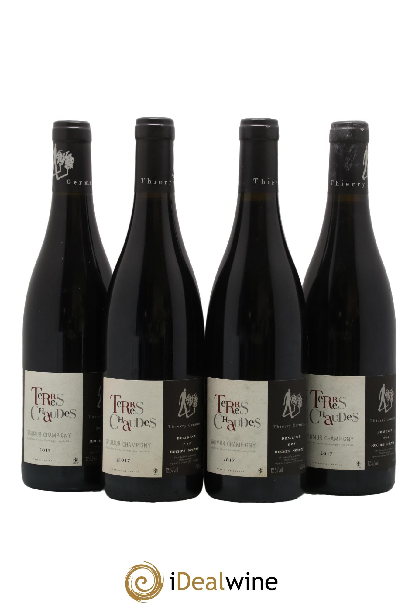 Saumur-Champigny Terres Chaudes Domaine des Roches Neuves - Thierry Germain 2017 - Lot de 4 bouteilles - 0