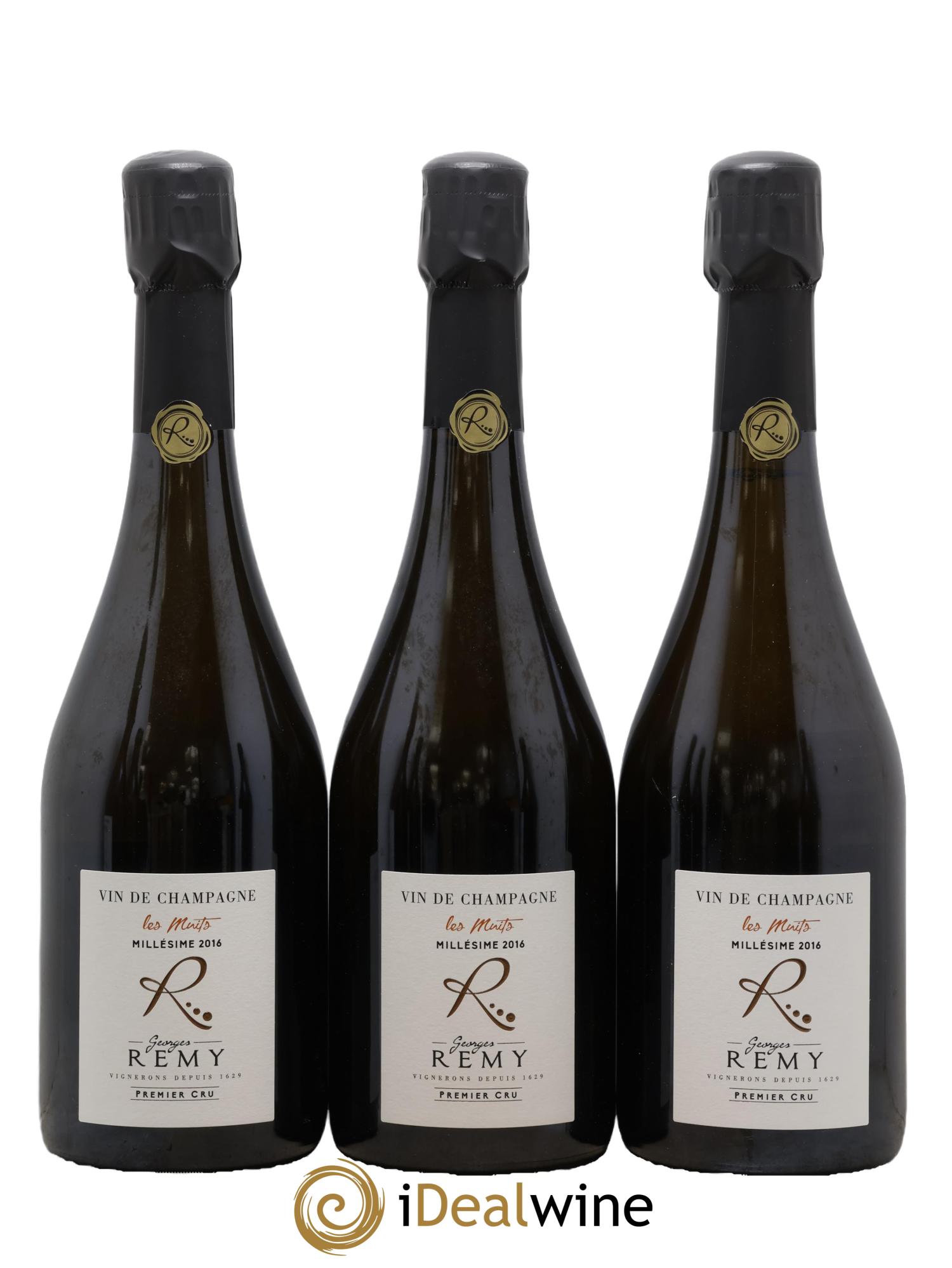Champagne Les Muits Georges Remy 2016 - Lot de 3 bouteilles - 0