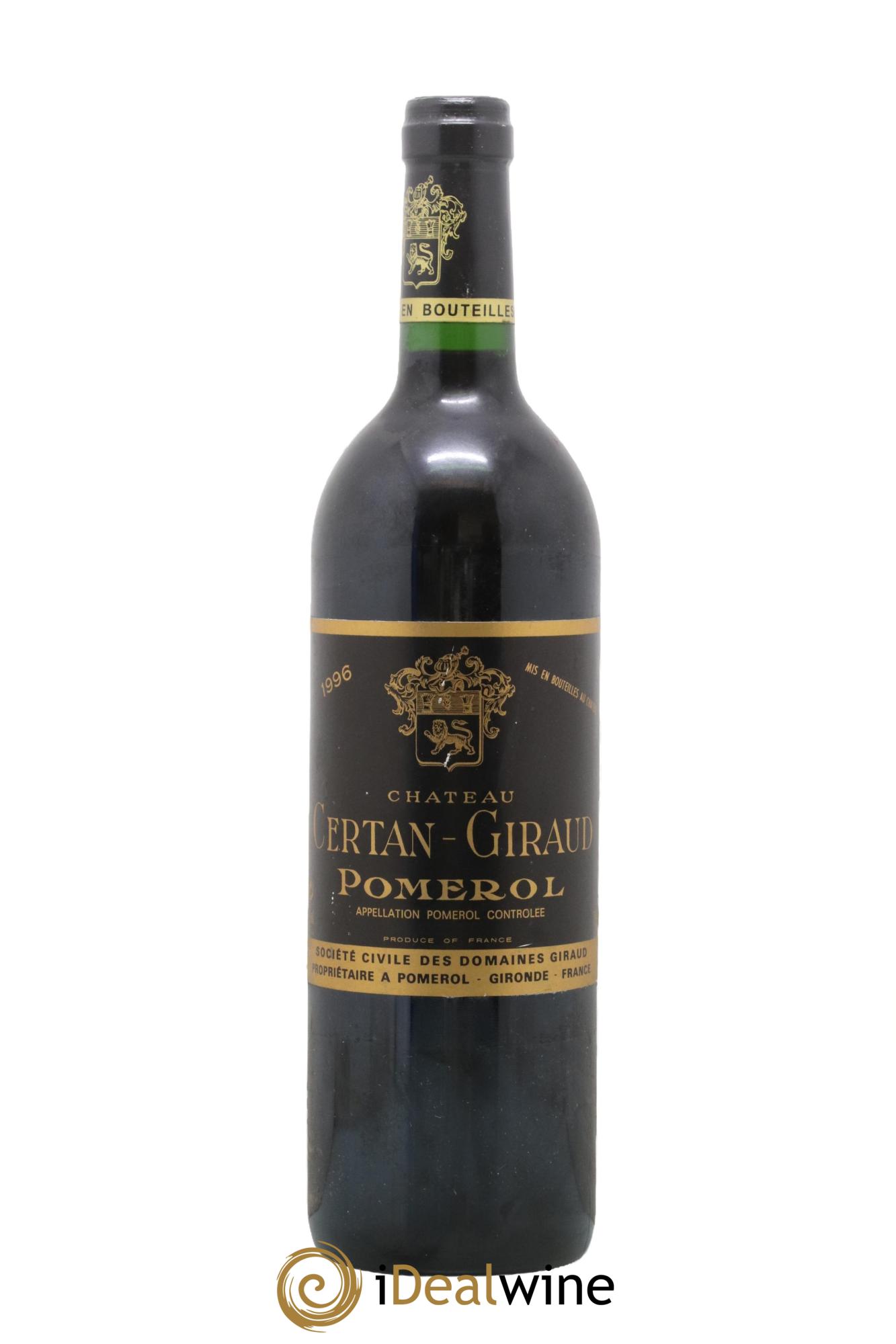 Château Certan Giraud 1996 - Lot de 1 bouteille - 0