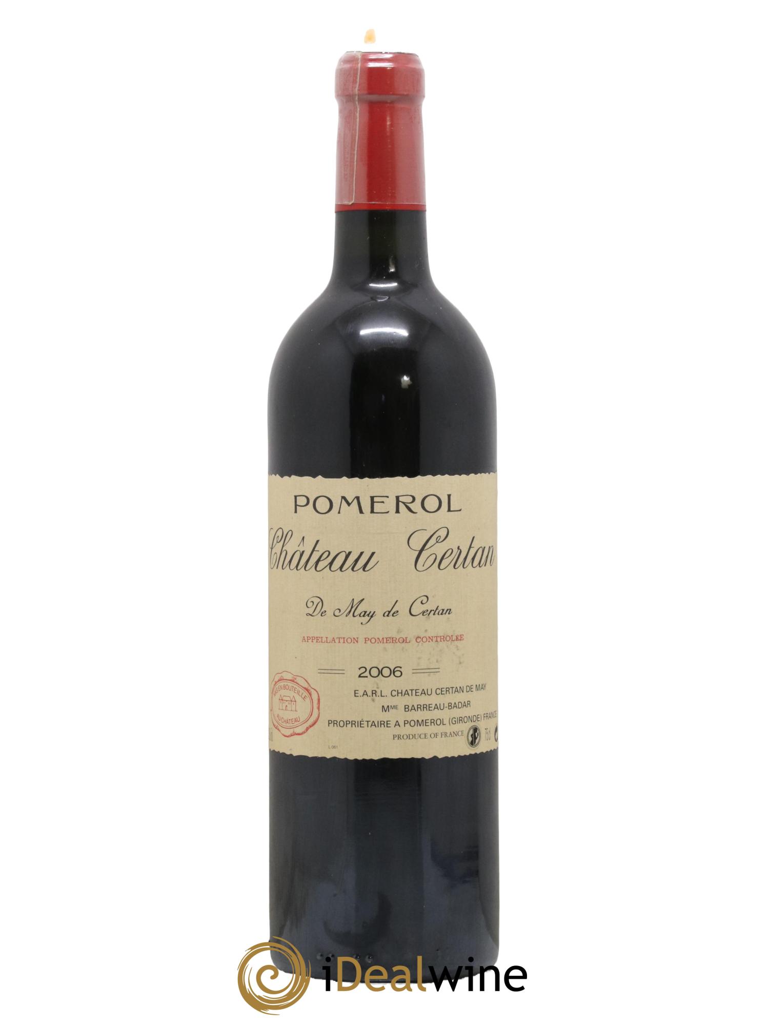 Château Certan de May 2006 - Lot de 1 bouteille - 0