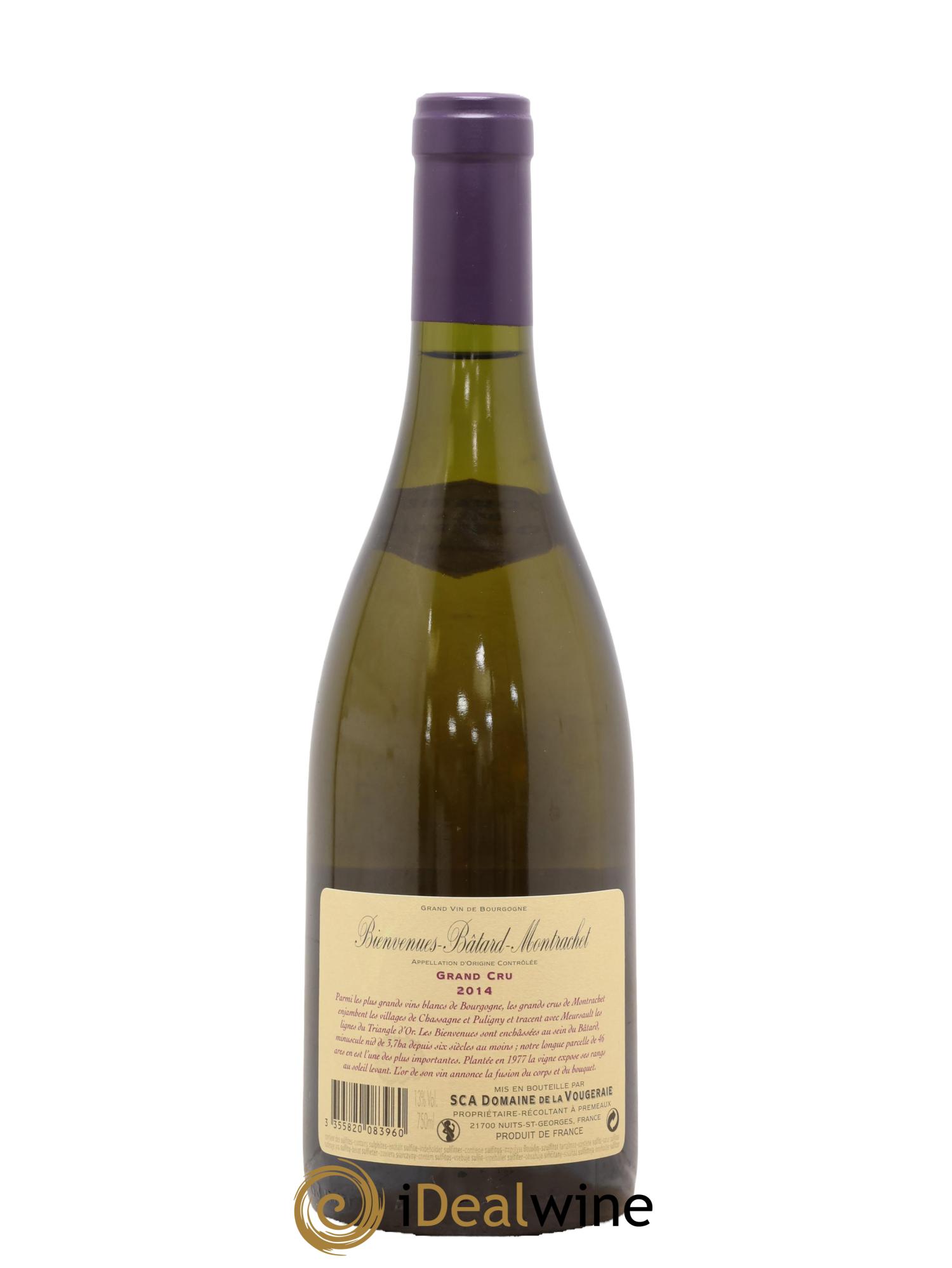 Bienvenues-Bâtard-Montrachet Grand Cru La Vougeraie 2014 - Lot of 1 bottle - 1