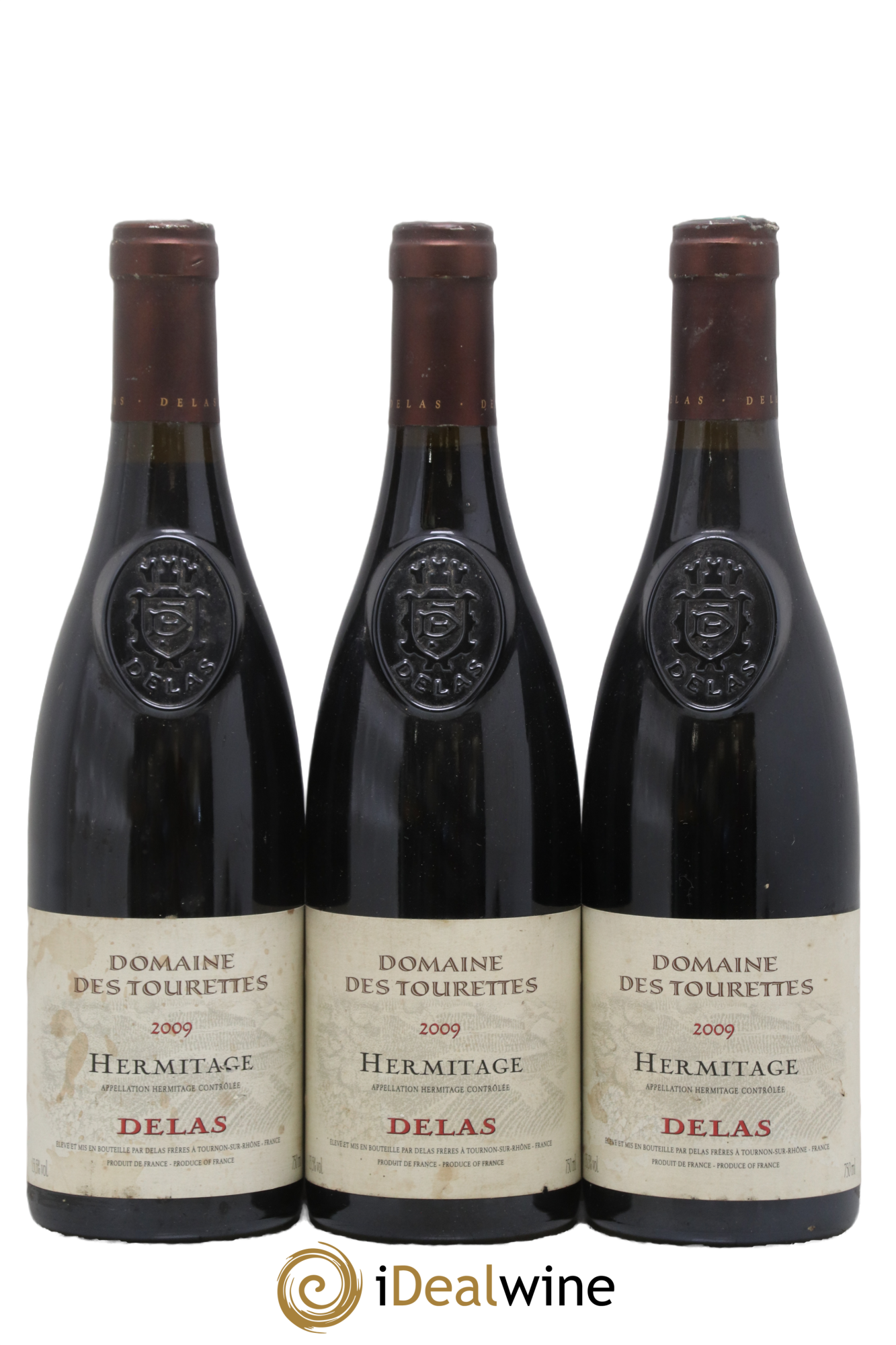 Hermitage Marquise de la Tourette Delas Frères 2009 - Lot de 3 bouteilles - 0