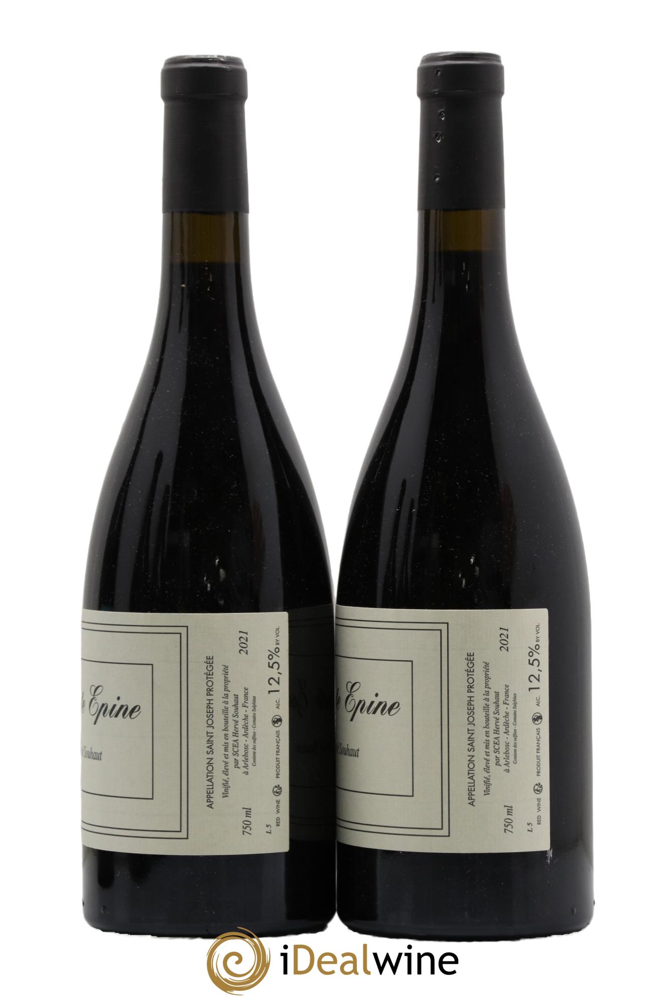 Saint-Joseph Sainte Epine Hervé Souhaut - Domaine Romaneaux-Destezet 2021 - Lot de 2 bouteilles - 1
