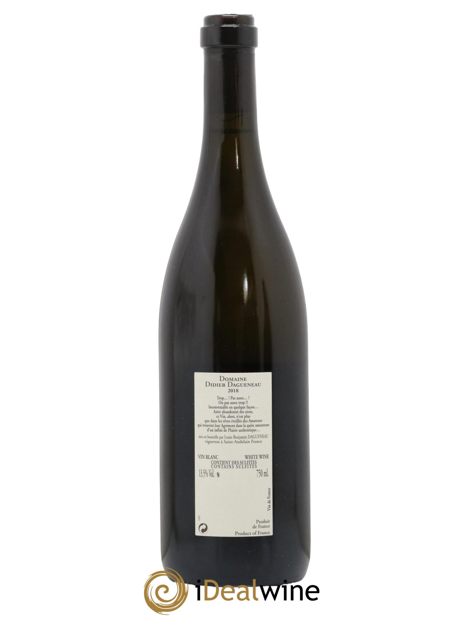 Pouilly-Fumé Buisson Renard Dagueneau (Domaine Didier - Louis-Benjamin) 2018 - Posten von 1 Flasche - 1
