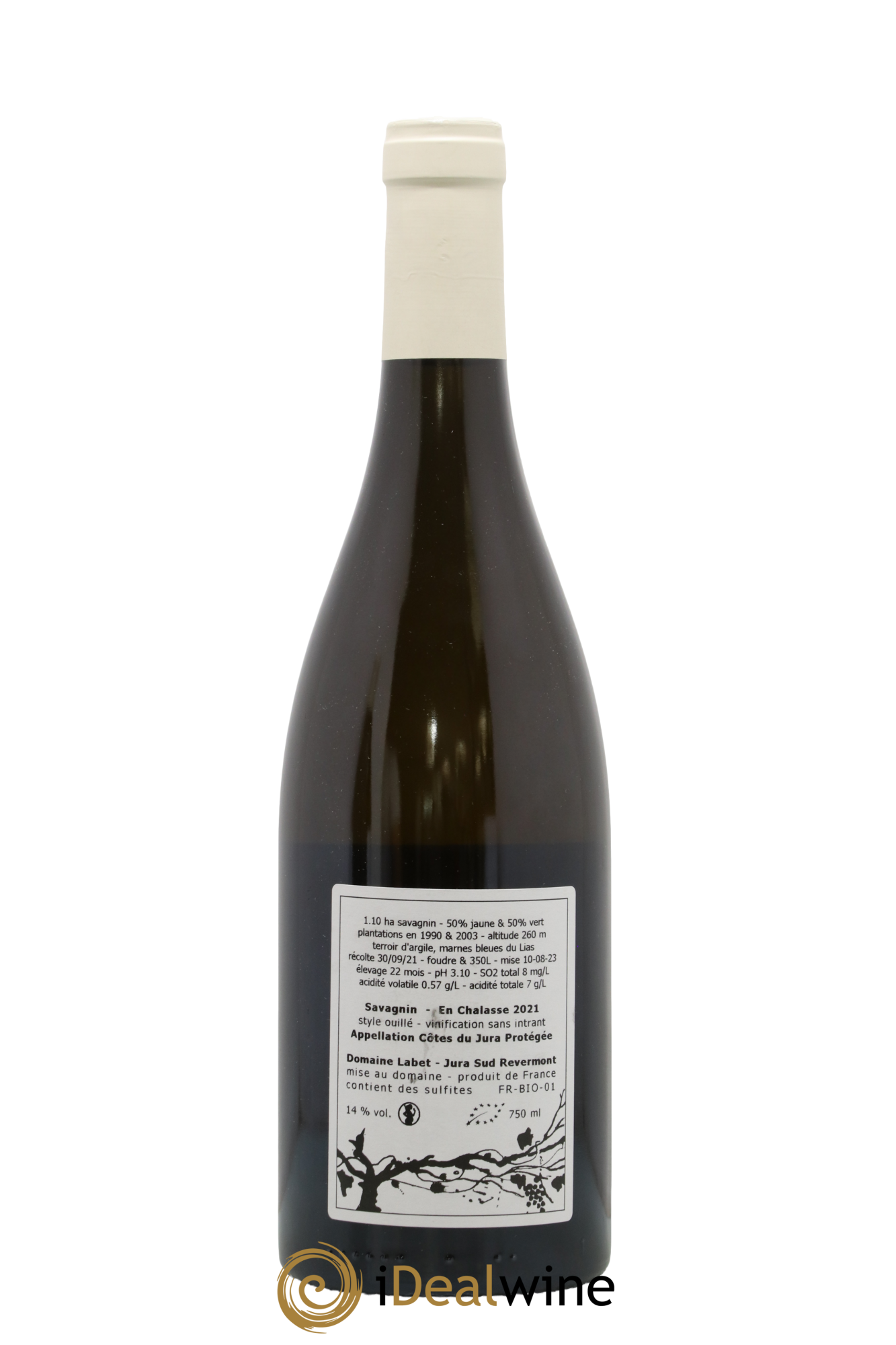 Côtes du Jura Savagnin en Chalasse Romain - Julien  - Charline Labet 2021 - Lot de 1 bouteille - 1