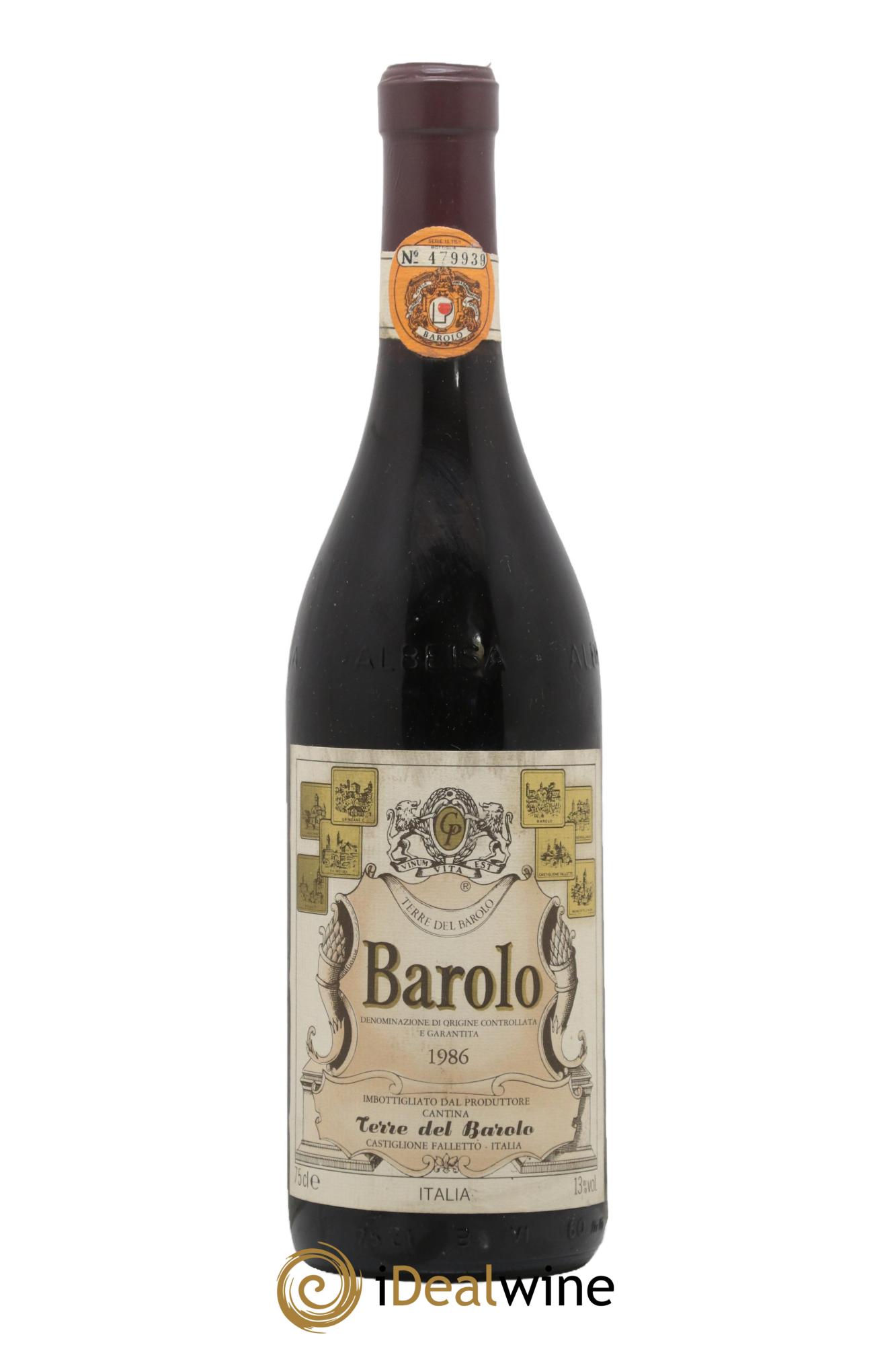 Barolo Terre Del Barolo 1986 - Lot de 1 bouteille - 0