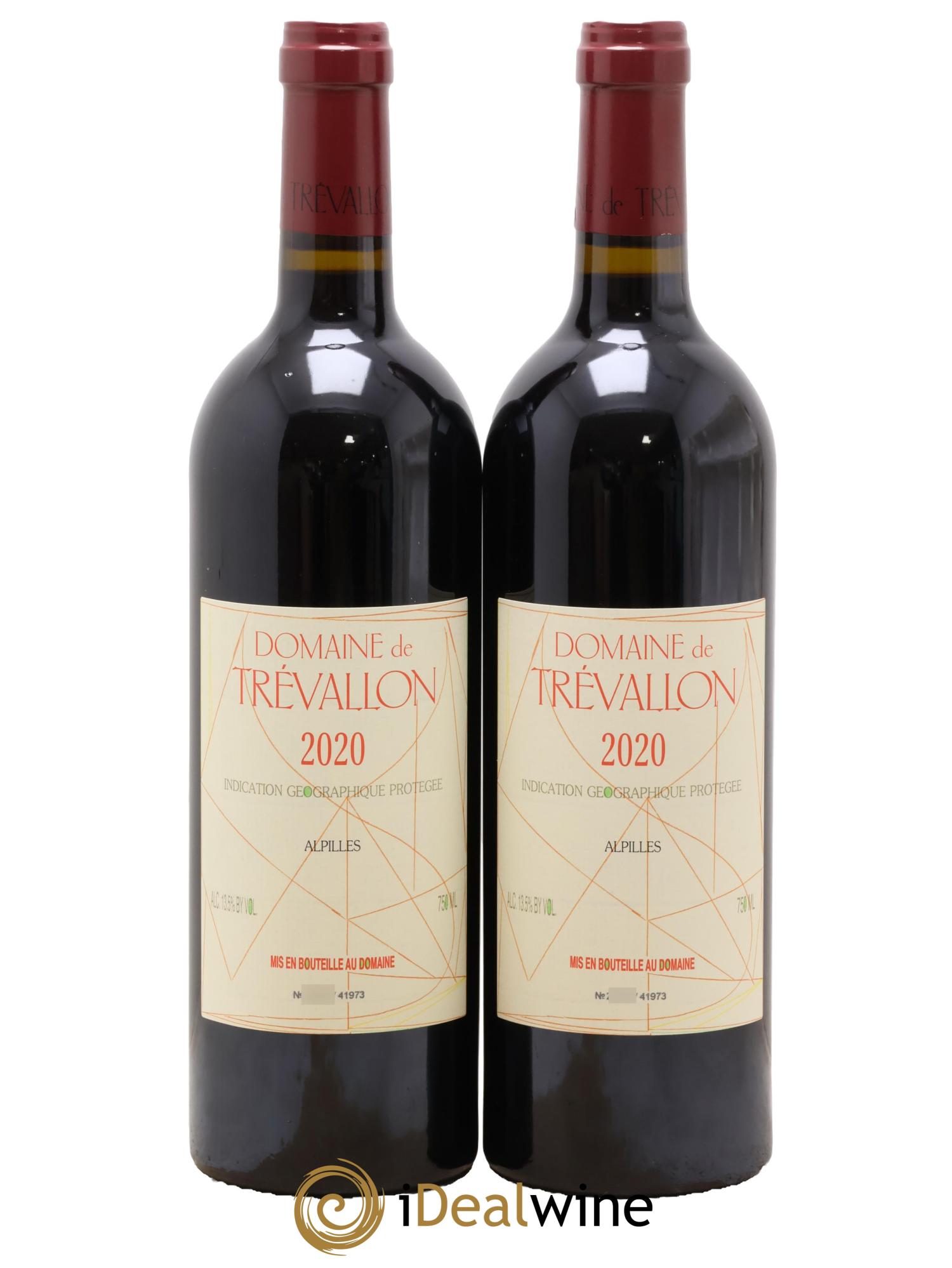 IGP Alpilles Trévallon (Domaine de) Eloi Dürrbach 2020 - Lot of 2 bottles - 0