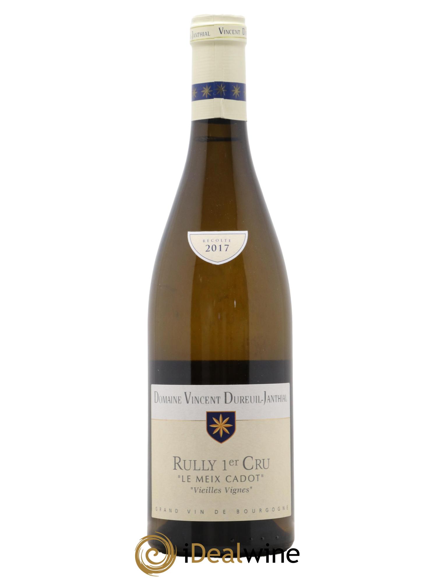 Rully 1er Cru Le Meix Cadot Vieilles Vignes Vincent Dureuil-Janthial 2017 - Lot de 1 bouteille - 0
