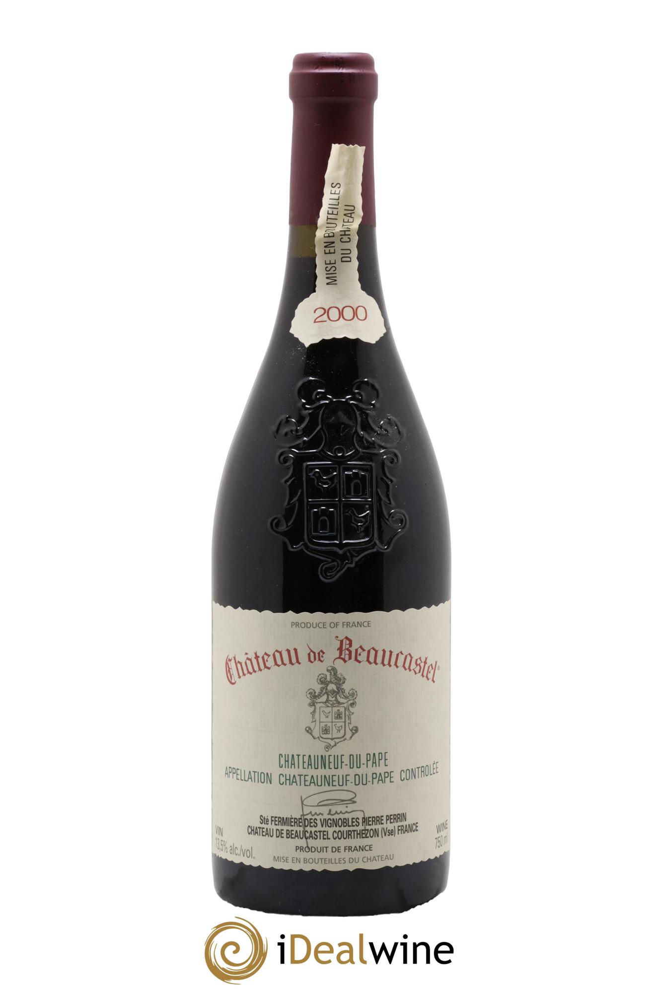 Châteauneuf-du-Pape Château de Beaucastel Famille Perrin 2000 - Lot de 1 bouteille - 0