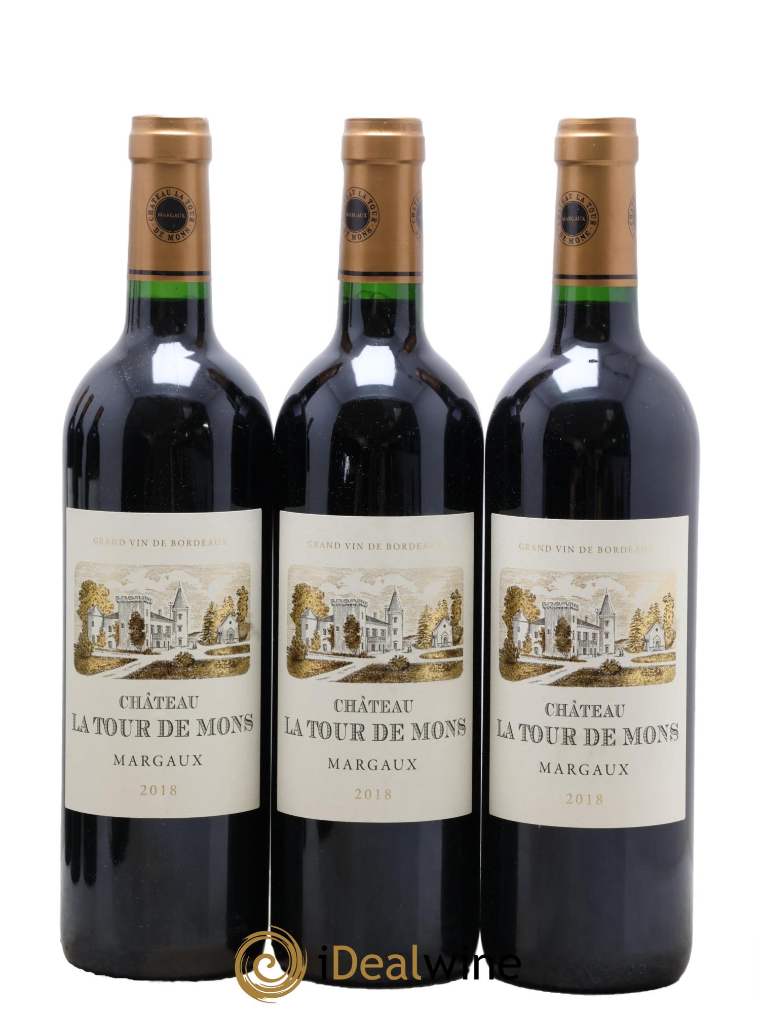 Château la Tour de Mons Cru Bourgeois  2018 - Lotto di 6 bottiglie - 1