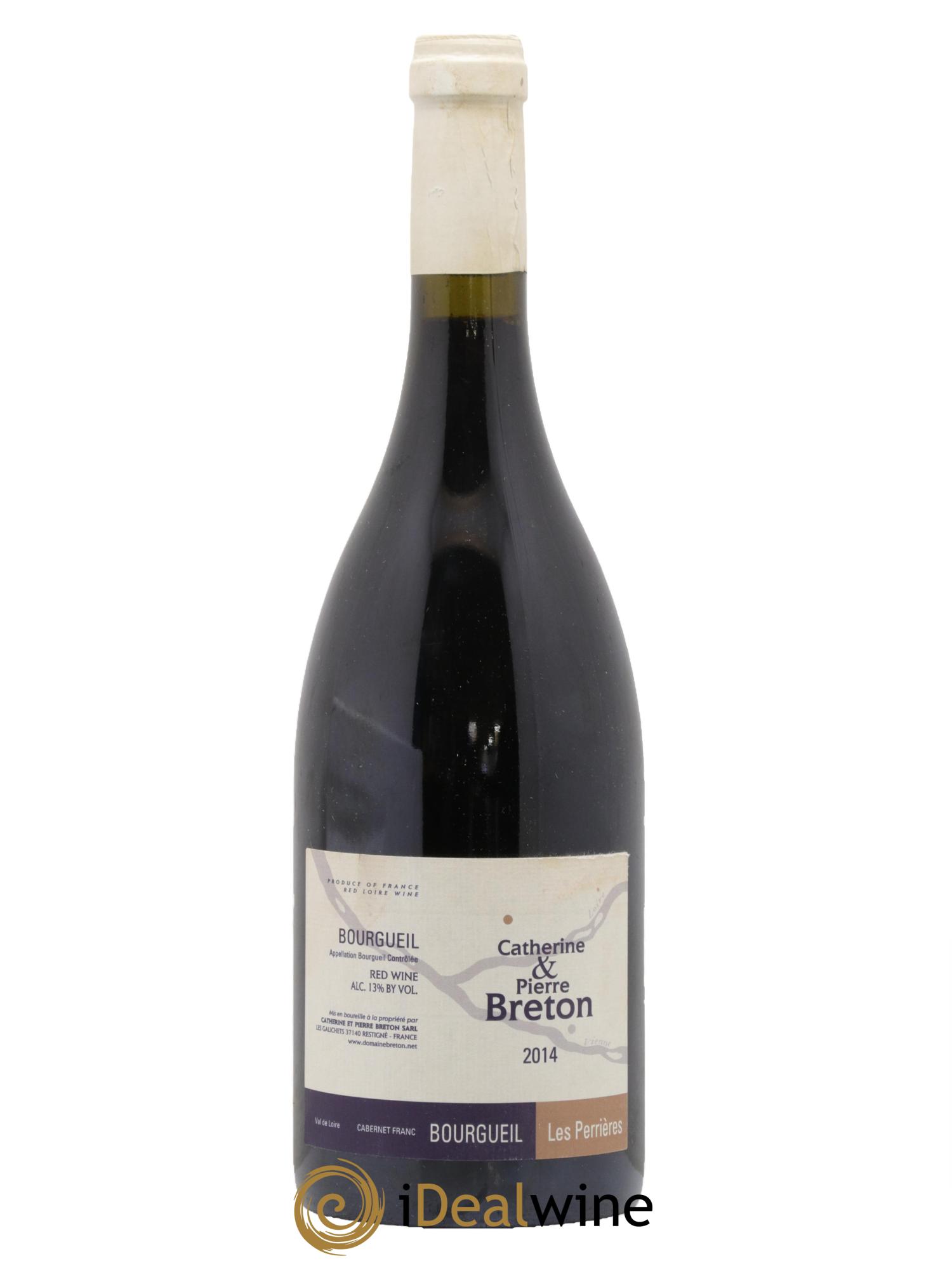 Bourgueil Les Perrières Catherine et Pierre Breton 2014 - Lot de 1 bouteille - 0