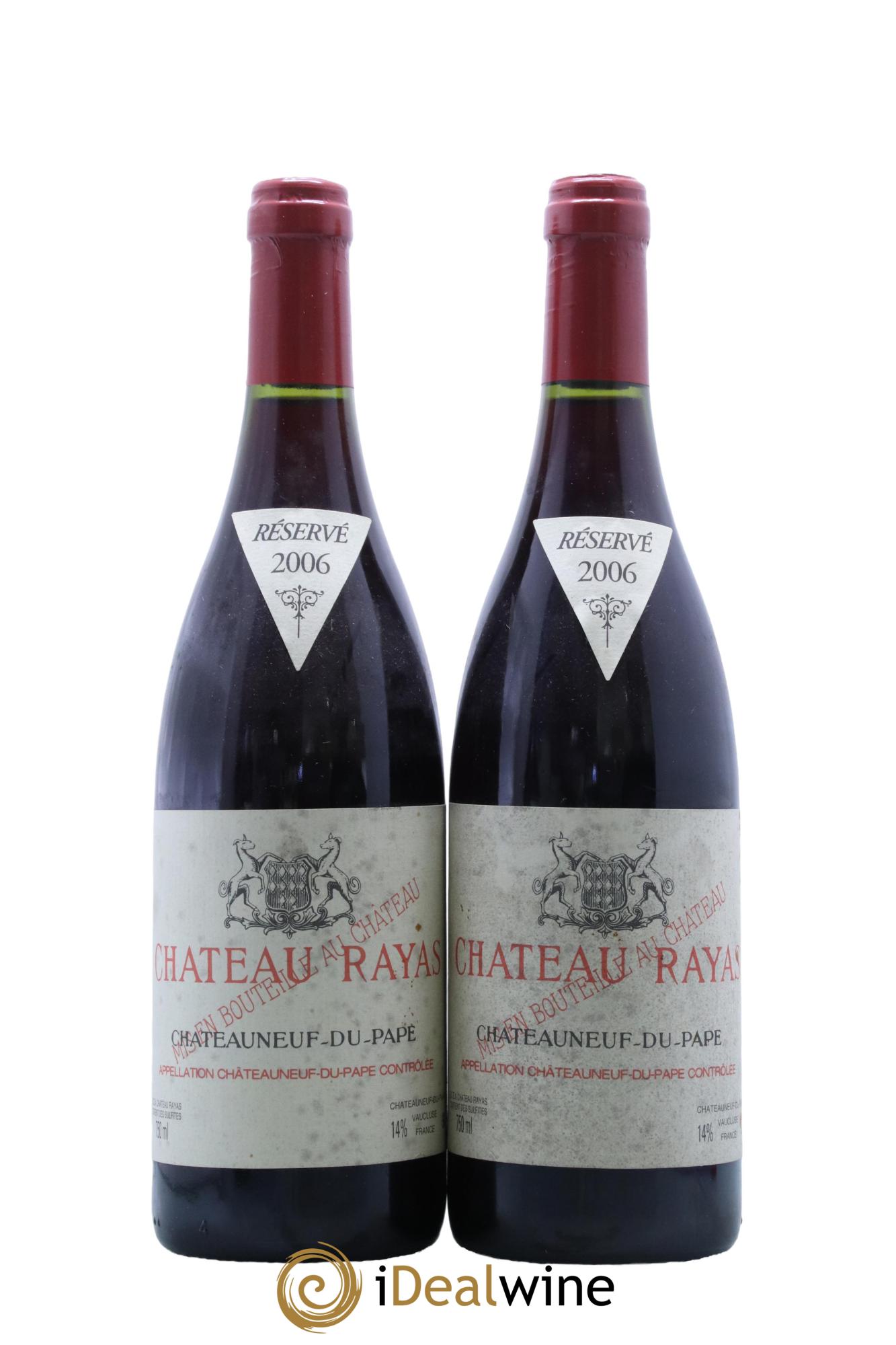 Châteauneuf-du-Pape Château Rayas Emmanuel Reynaud 2006 - Lot de 2 bouteilles - 0