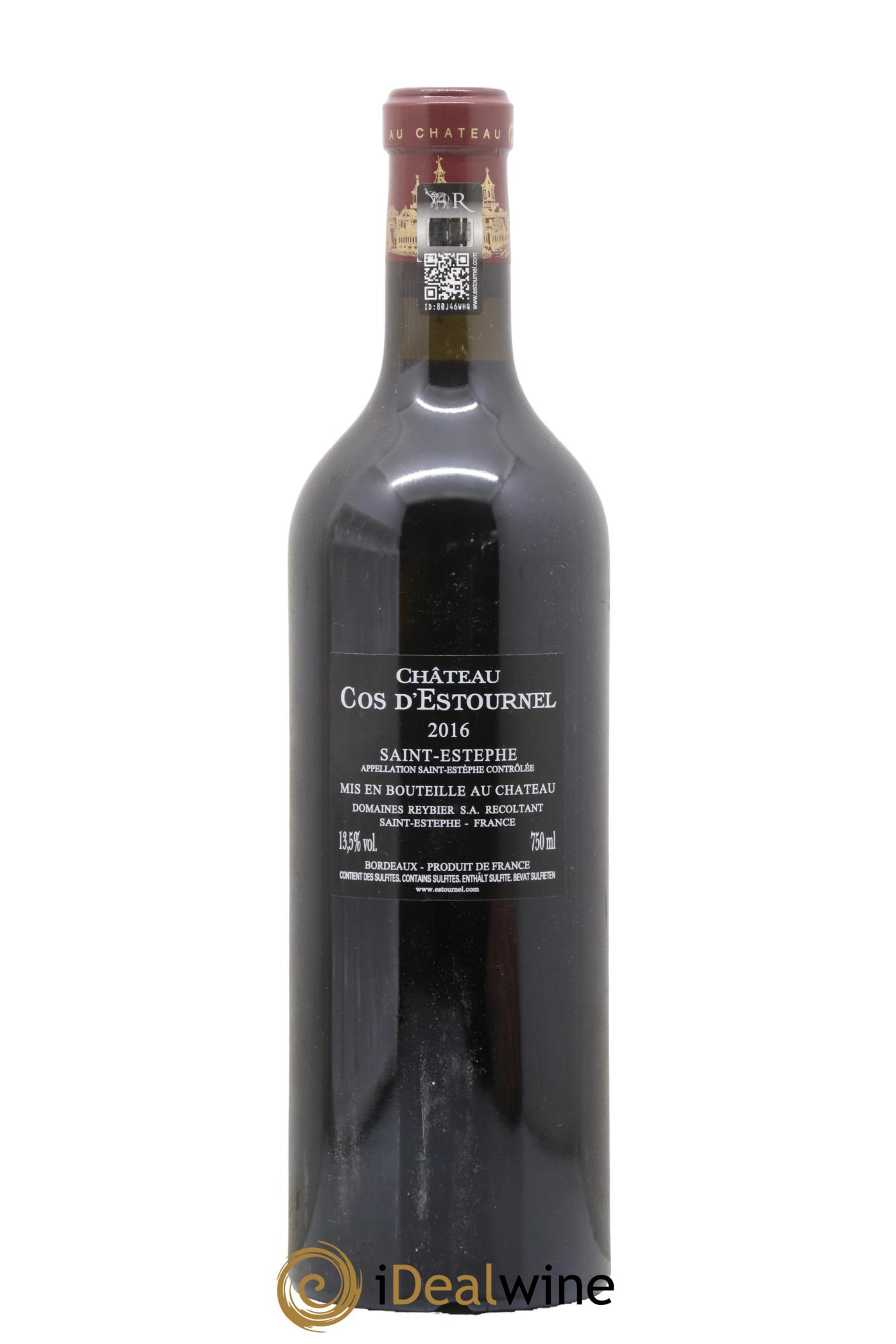 Cos d'Estournel 2ème Grand Cru Classé 2016 - Lot de 1 bouteille - 1