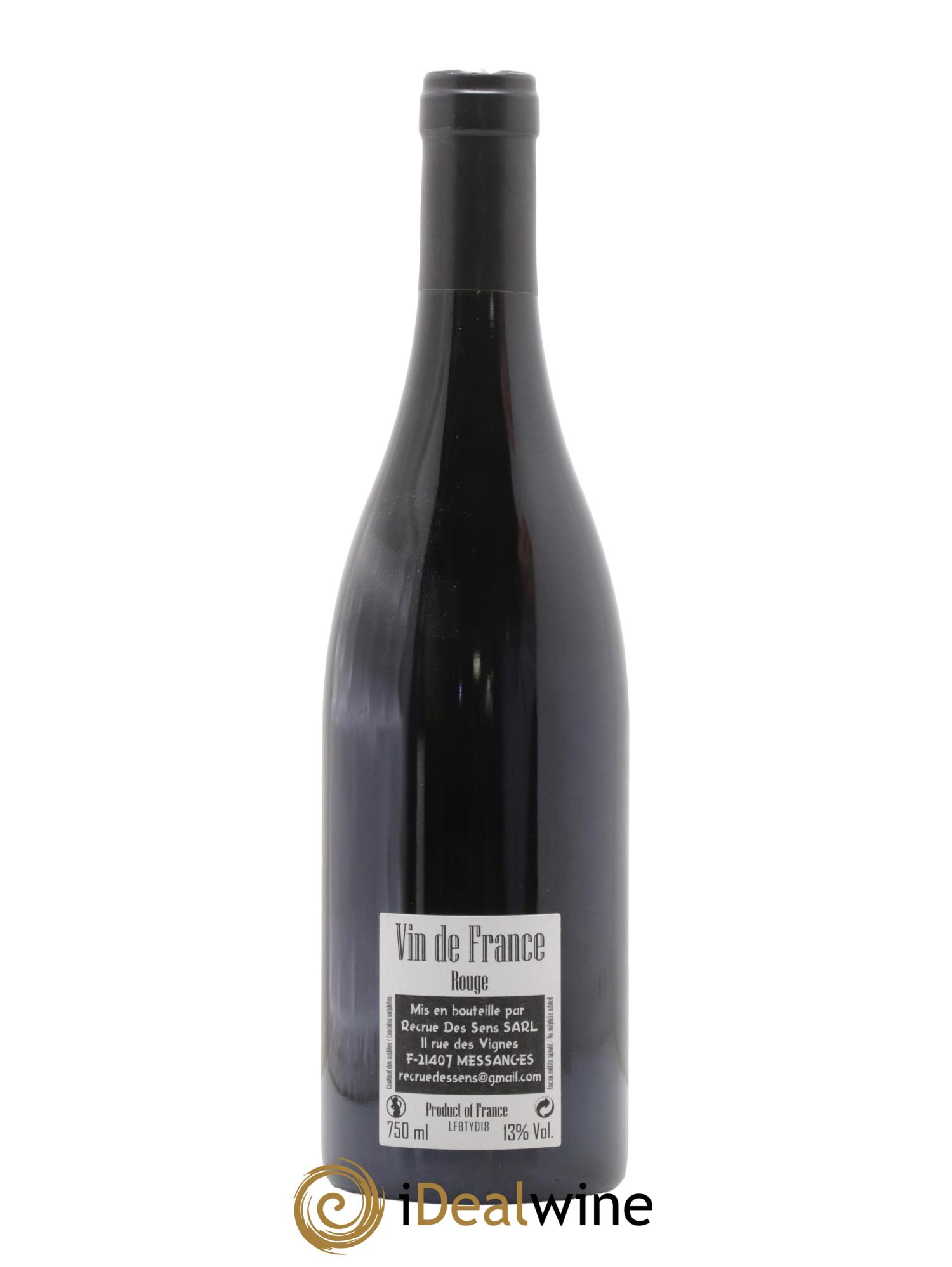 Vin de France Les Fleurs des BT Yann Durieux - Recrue des Sens Les Fleurs des BT Domaine Yann Durieux Recrue des Sens 2018 - Lotto di 1 bottiglia - 1