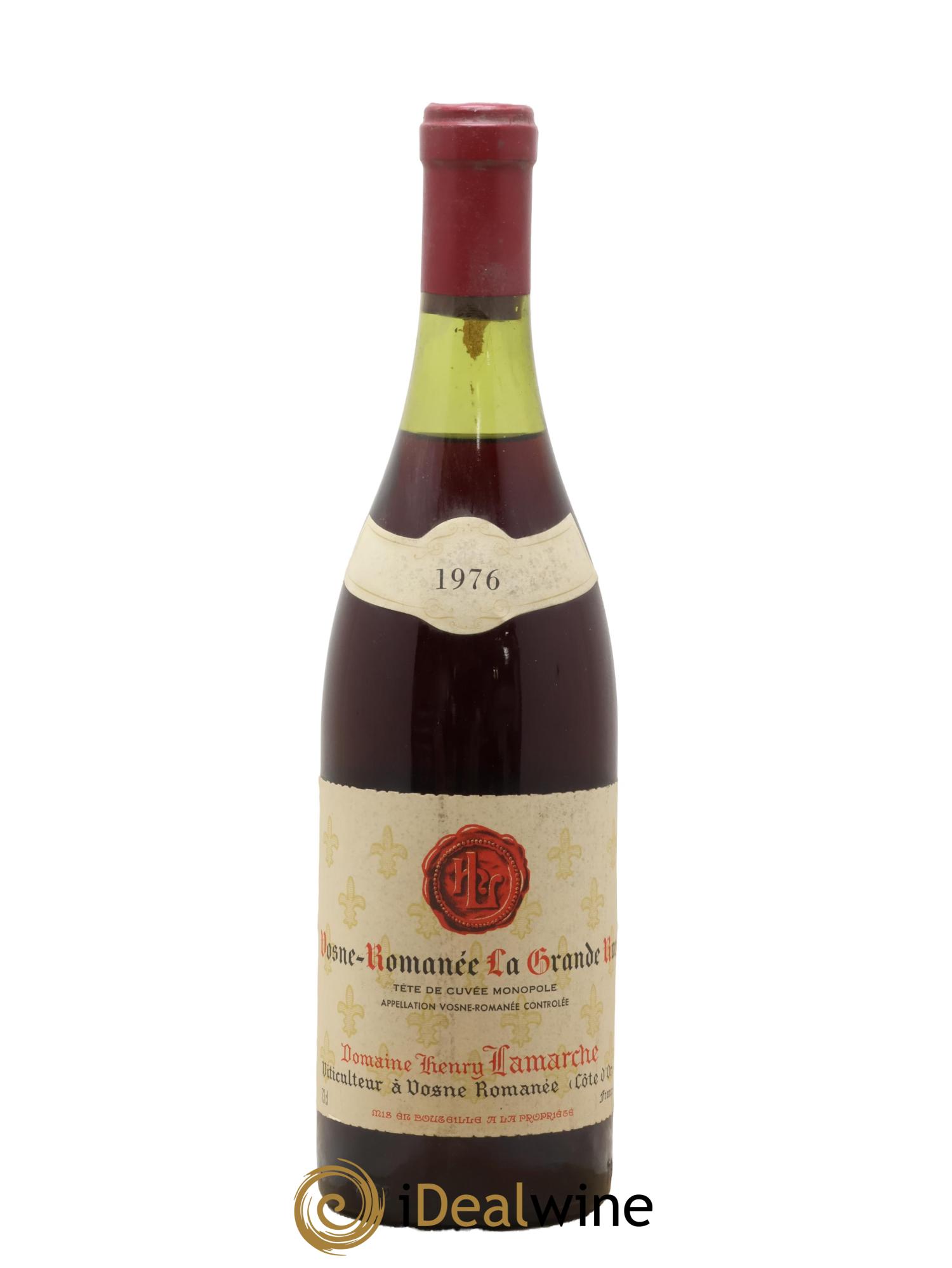 La Grande Rue Grand Cru Lamarche (Domaine) La Grande Rue Tête de Cuvée Grand Cru Lamarche (Domaine) 1976 - Lot de 1 bouteille - 0