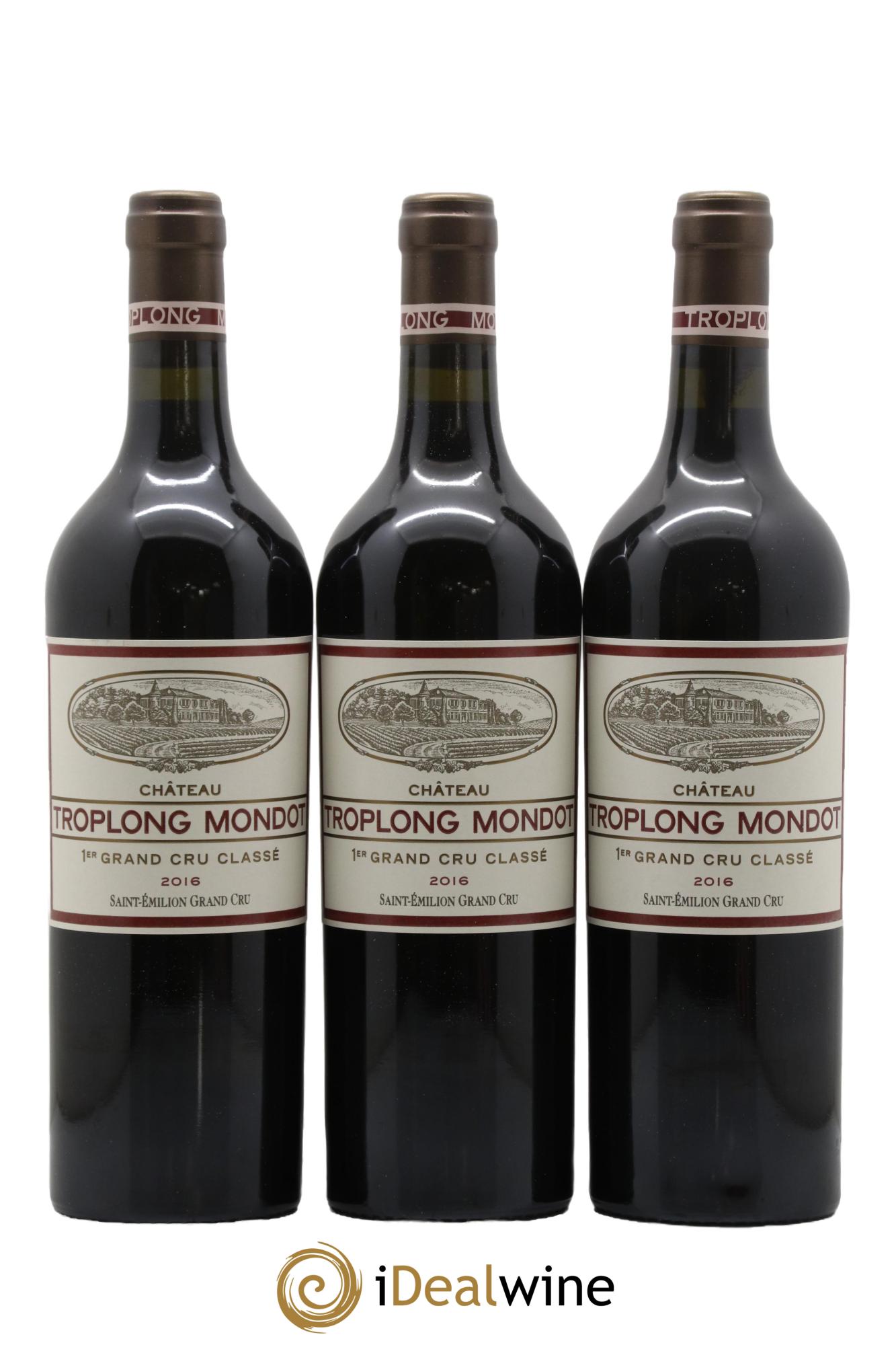 Château Troplong Mondot 1er Grand Cru Classé B 2016 - Lot de 6 bouteilles - 1